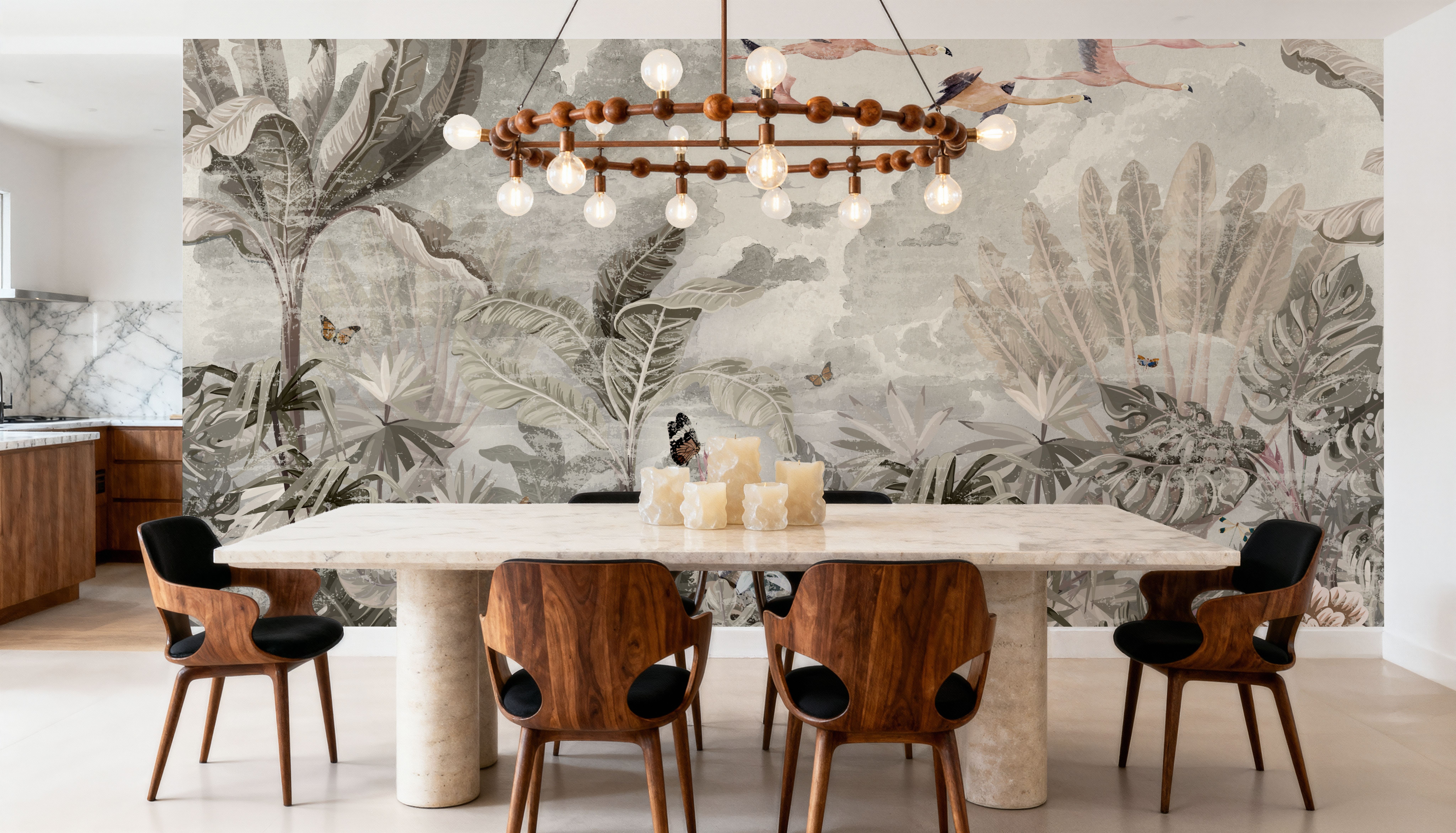 Powder Tropics, Papier peint