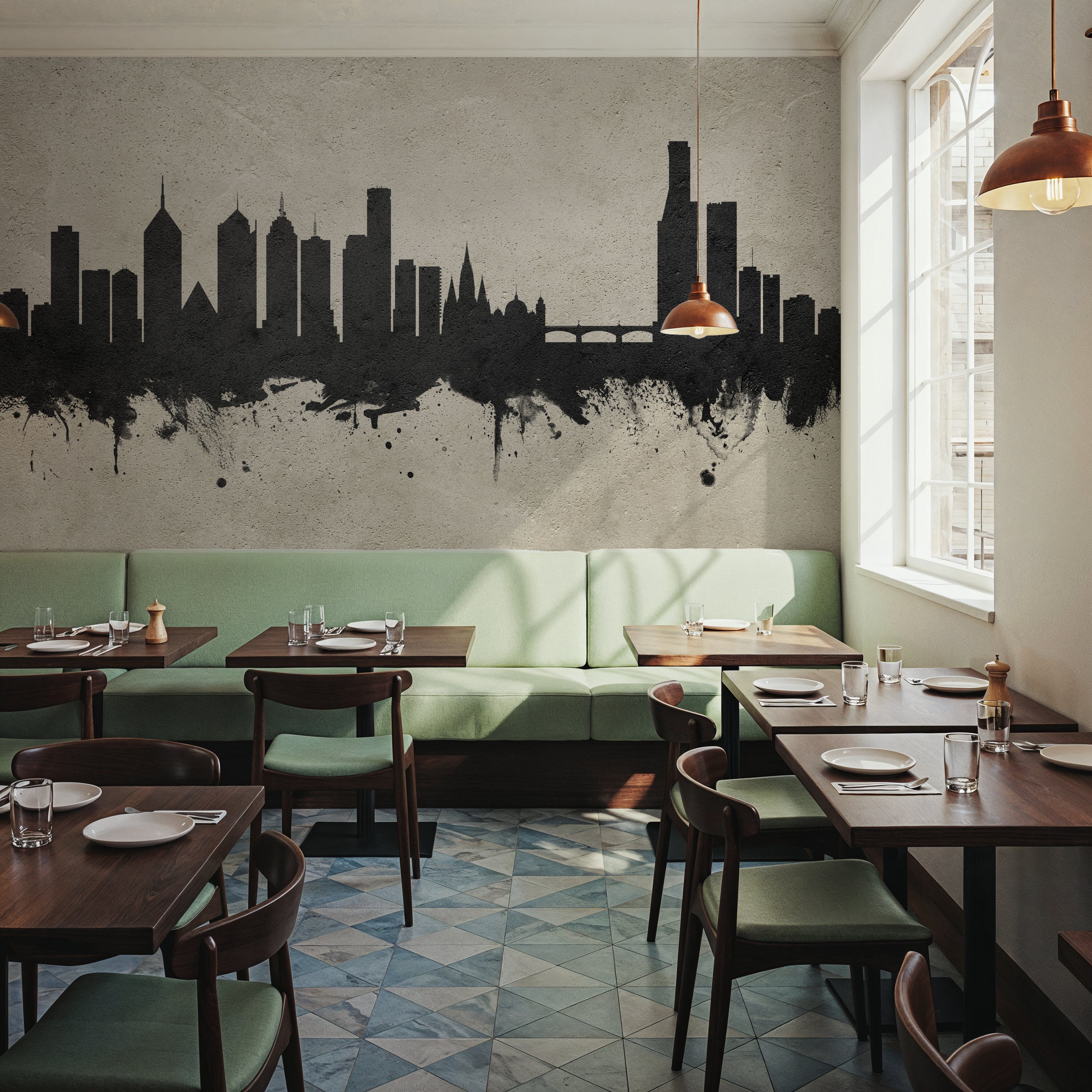 Melbourne Australia Skyline Concrete