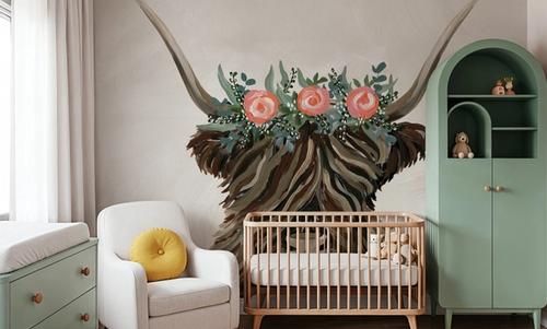 Longhorn with Rose Crown Texture