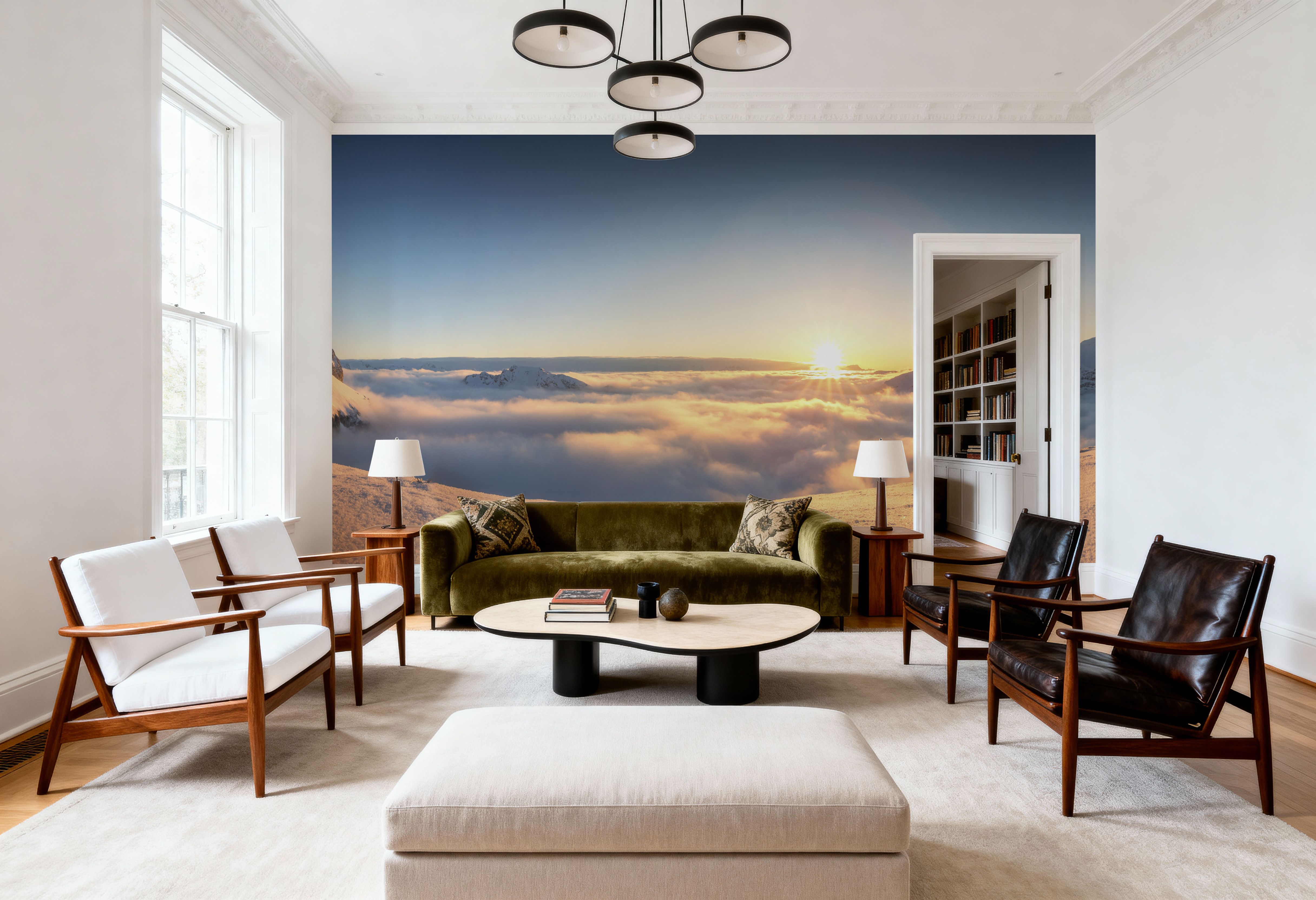 Skiing Panorama, Wallpaper