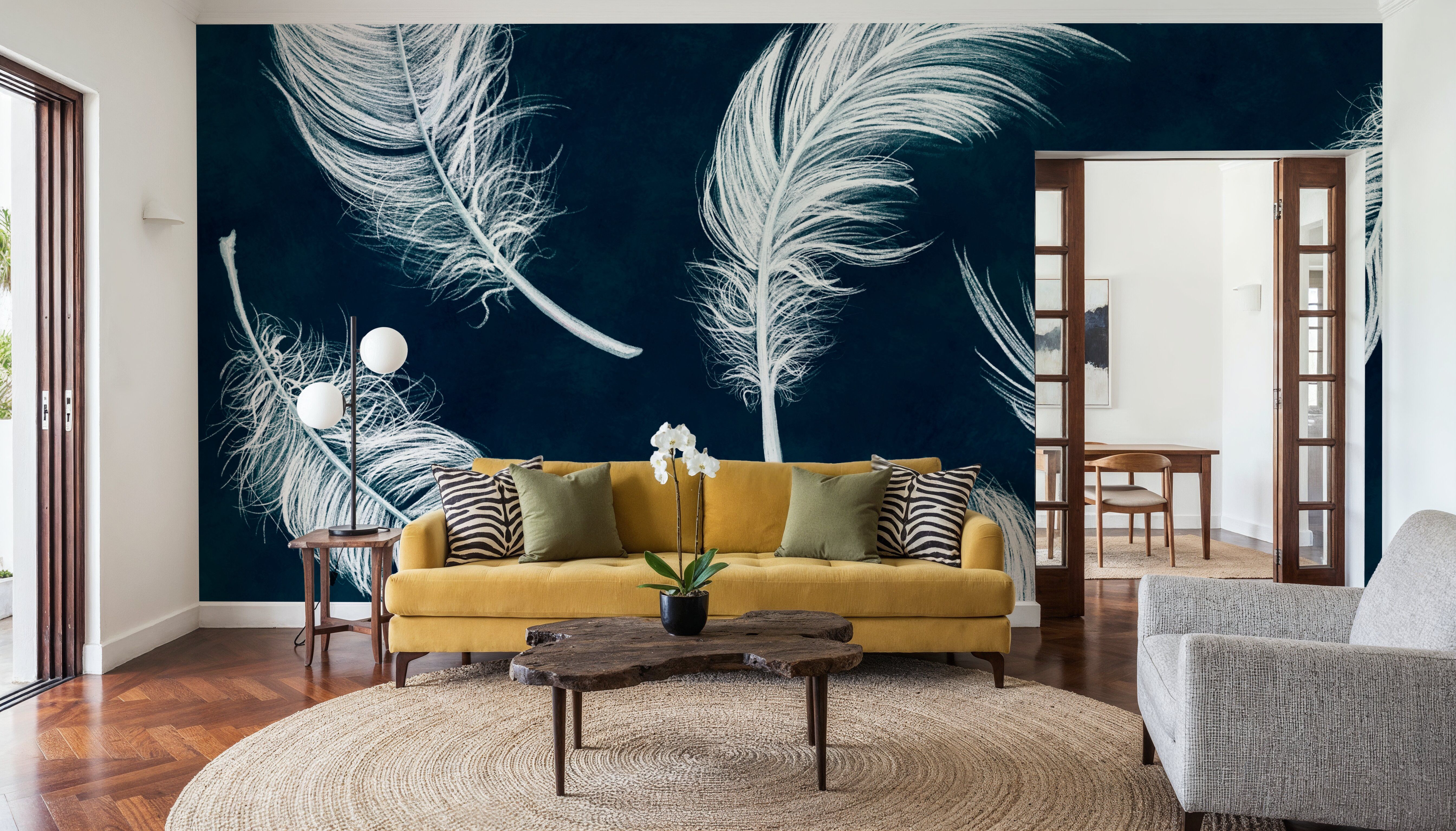 Playing Feathers, Wallpaper