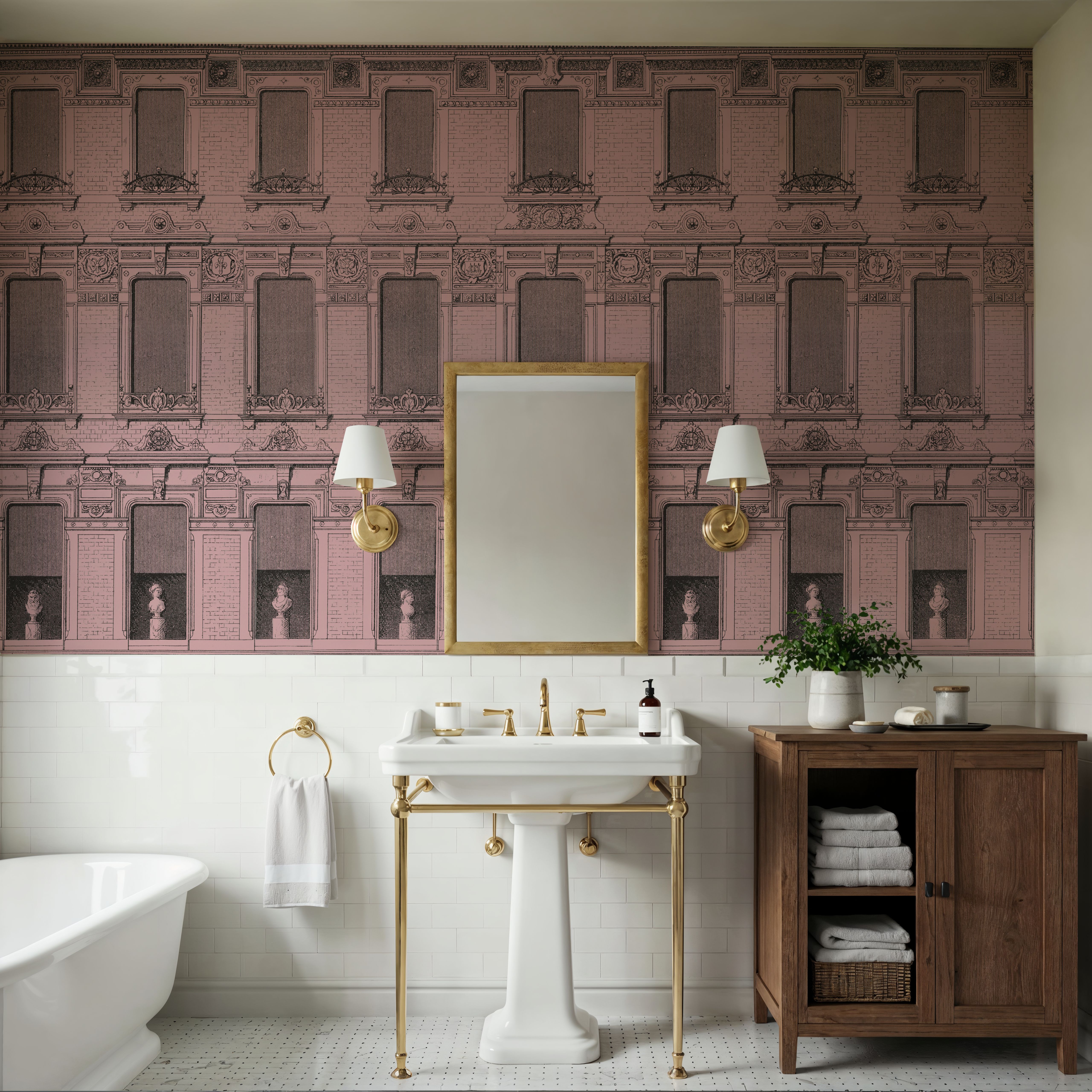 Vintage Facade, Pink