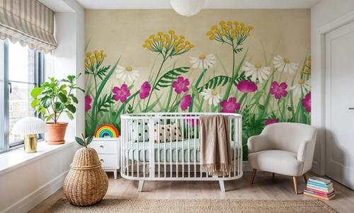 Geranium Meadow, Beige