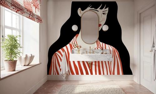 Woman in Striped Blouse I