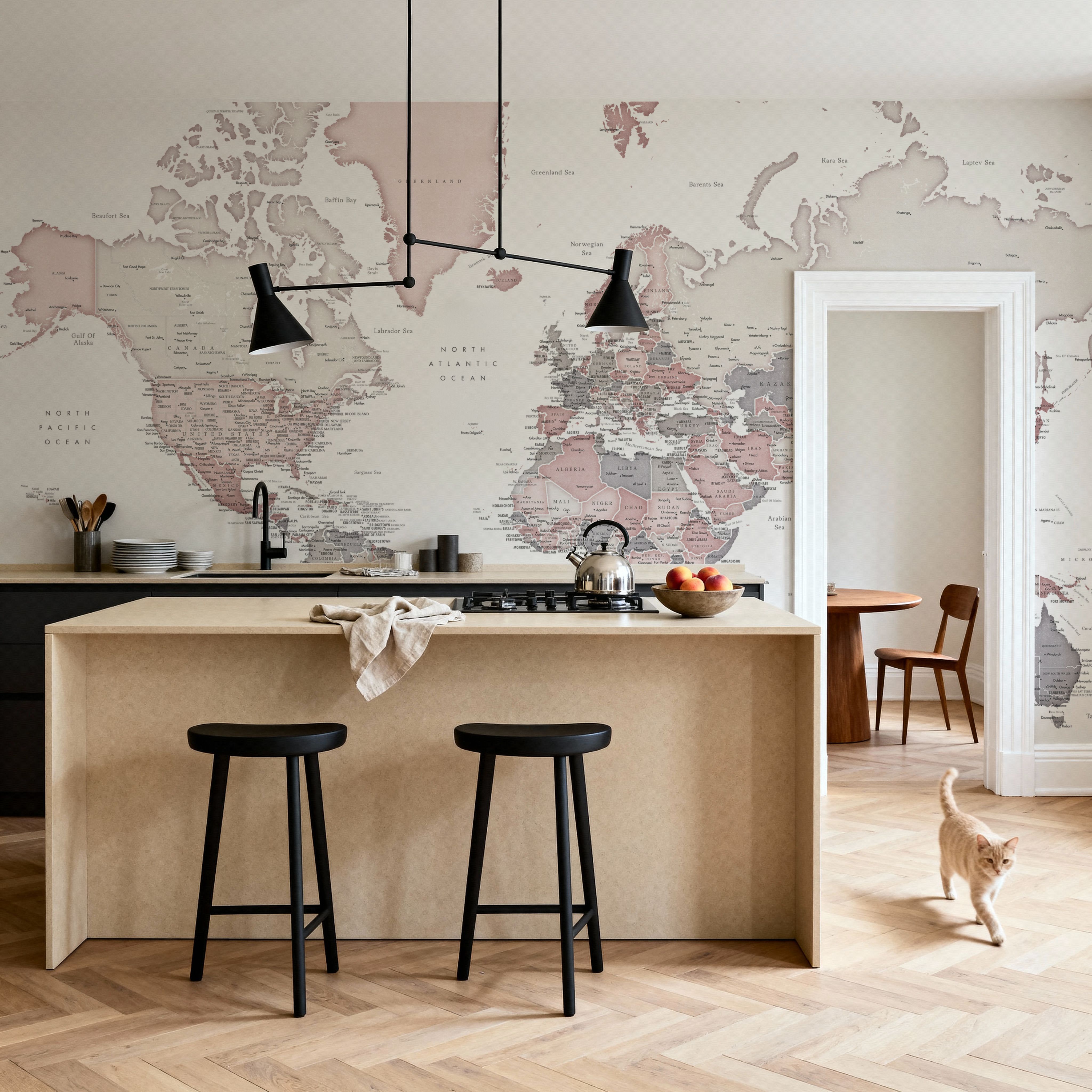 World Map Cities - Betsy