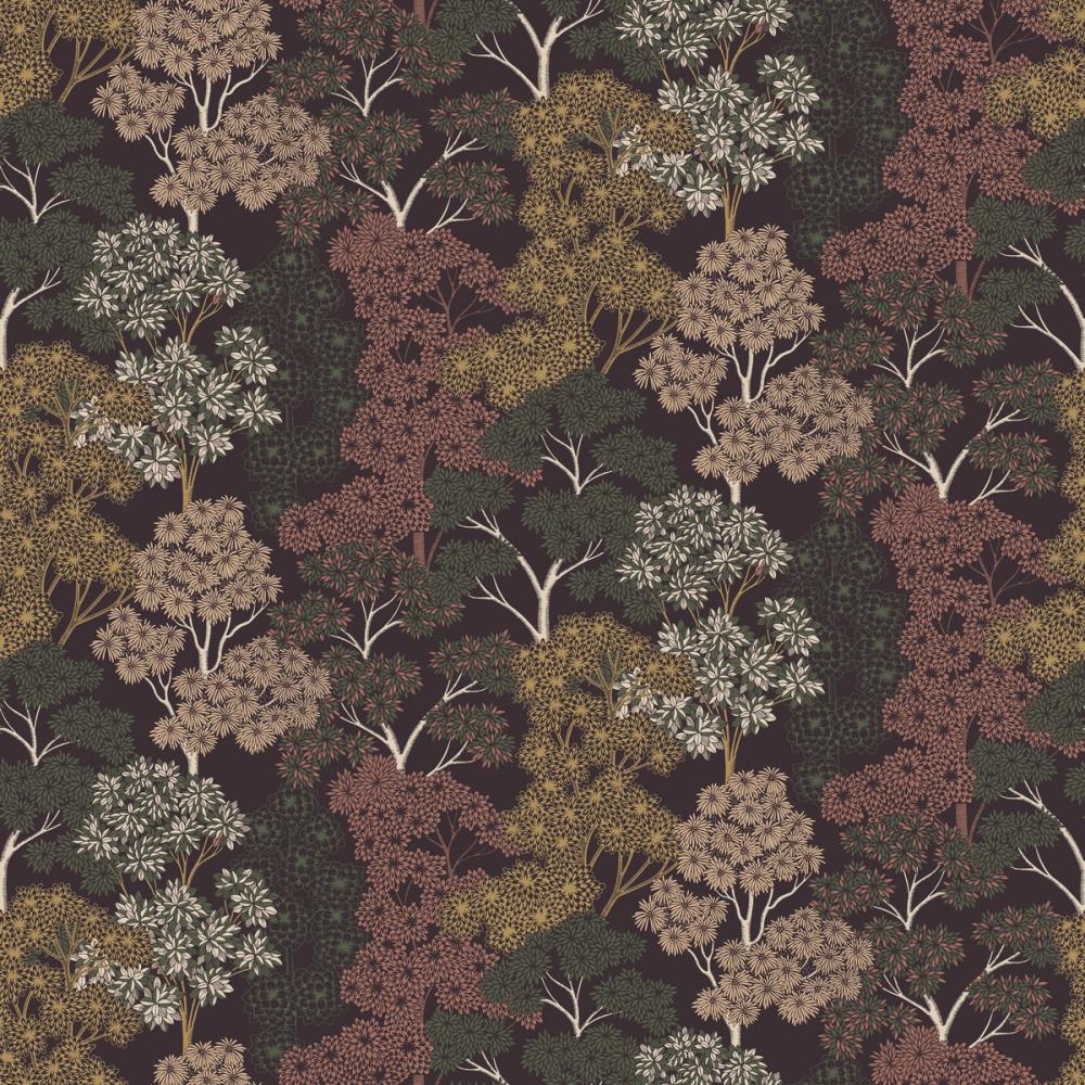 Overleaf Woodland Pattern, Cocoa