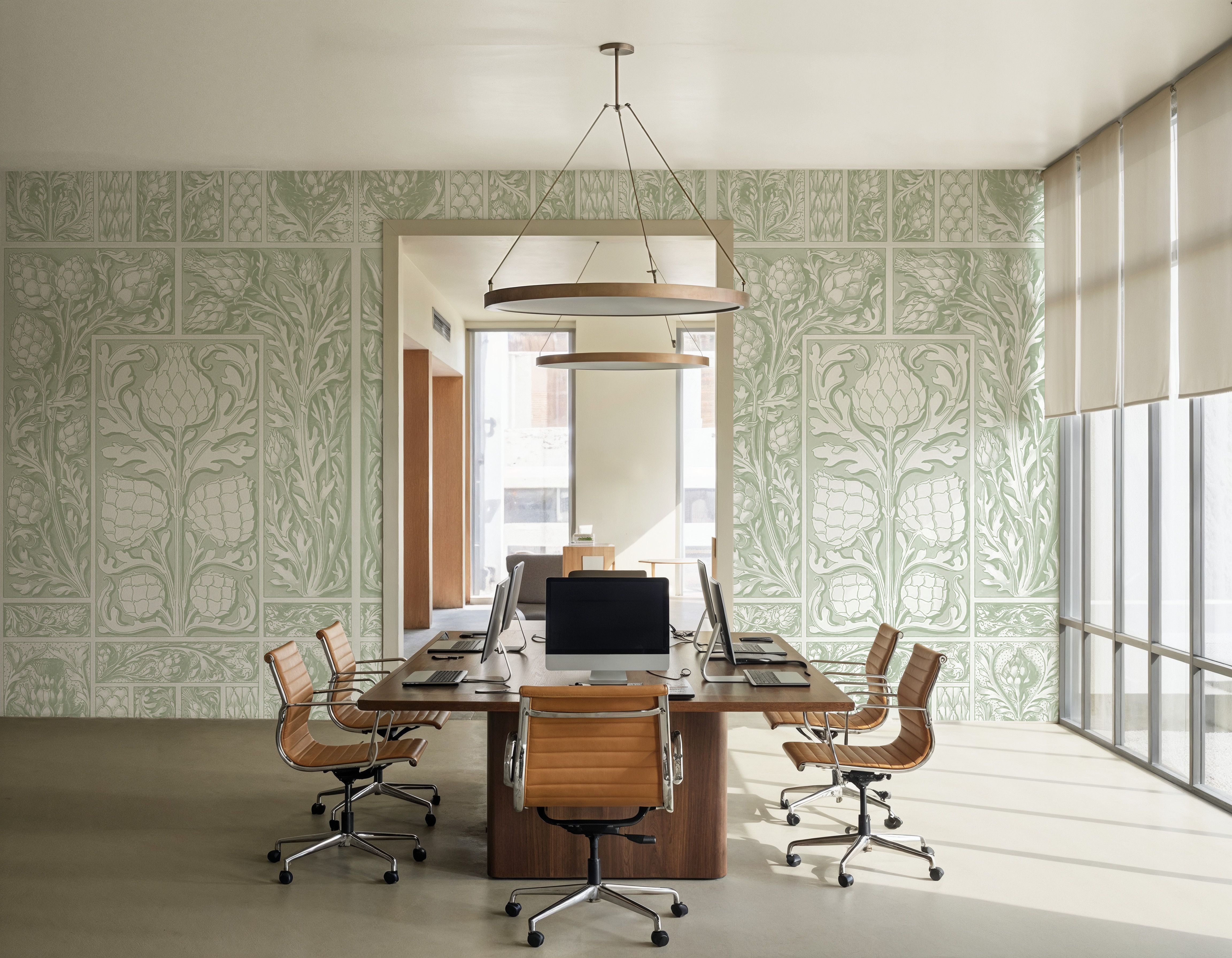 Clear Thistle Wall Green