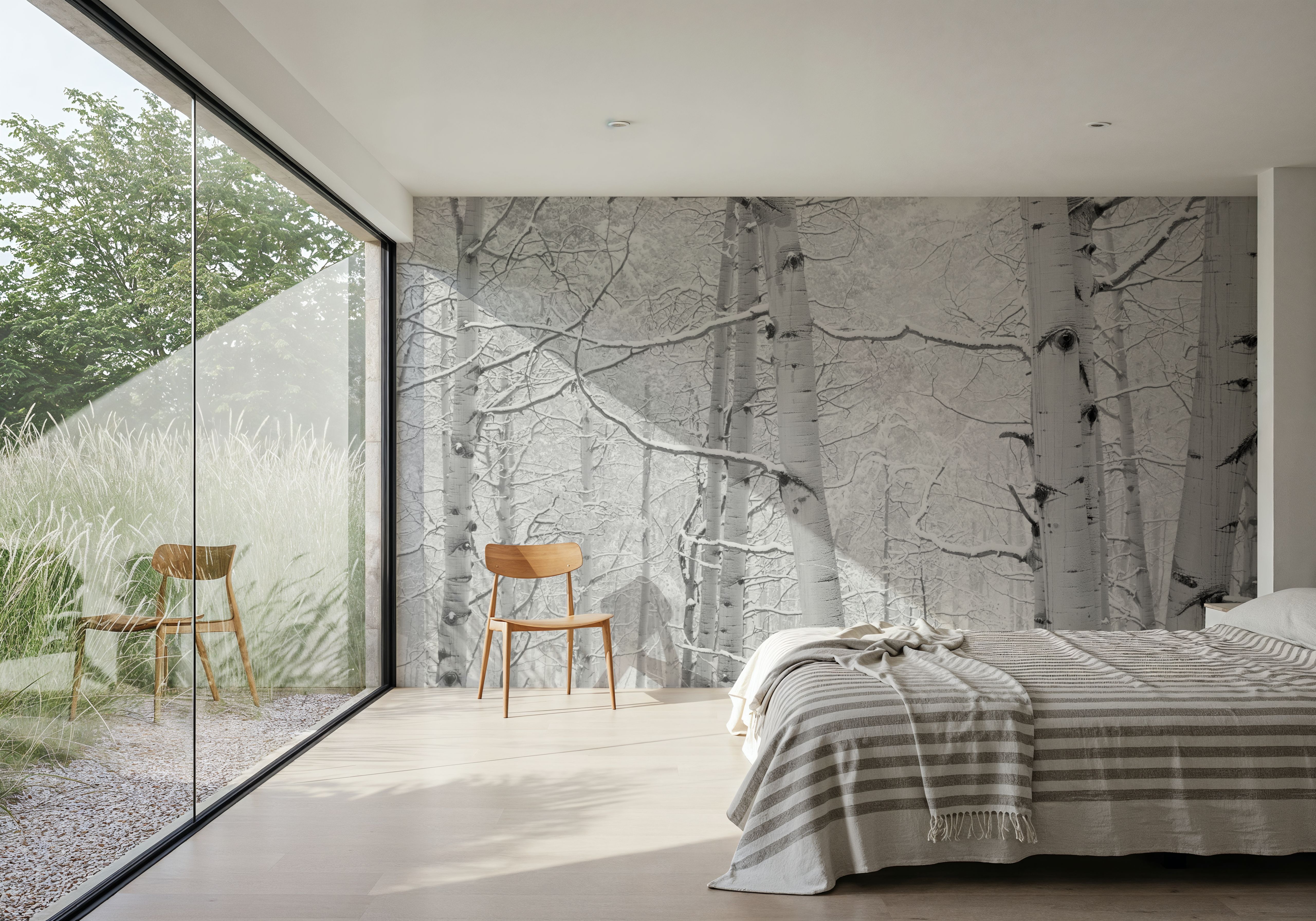 Winter Birch Serenity