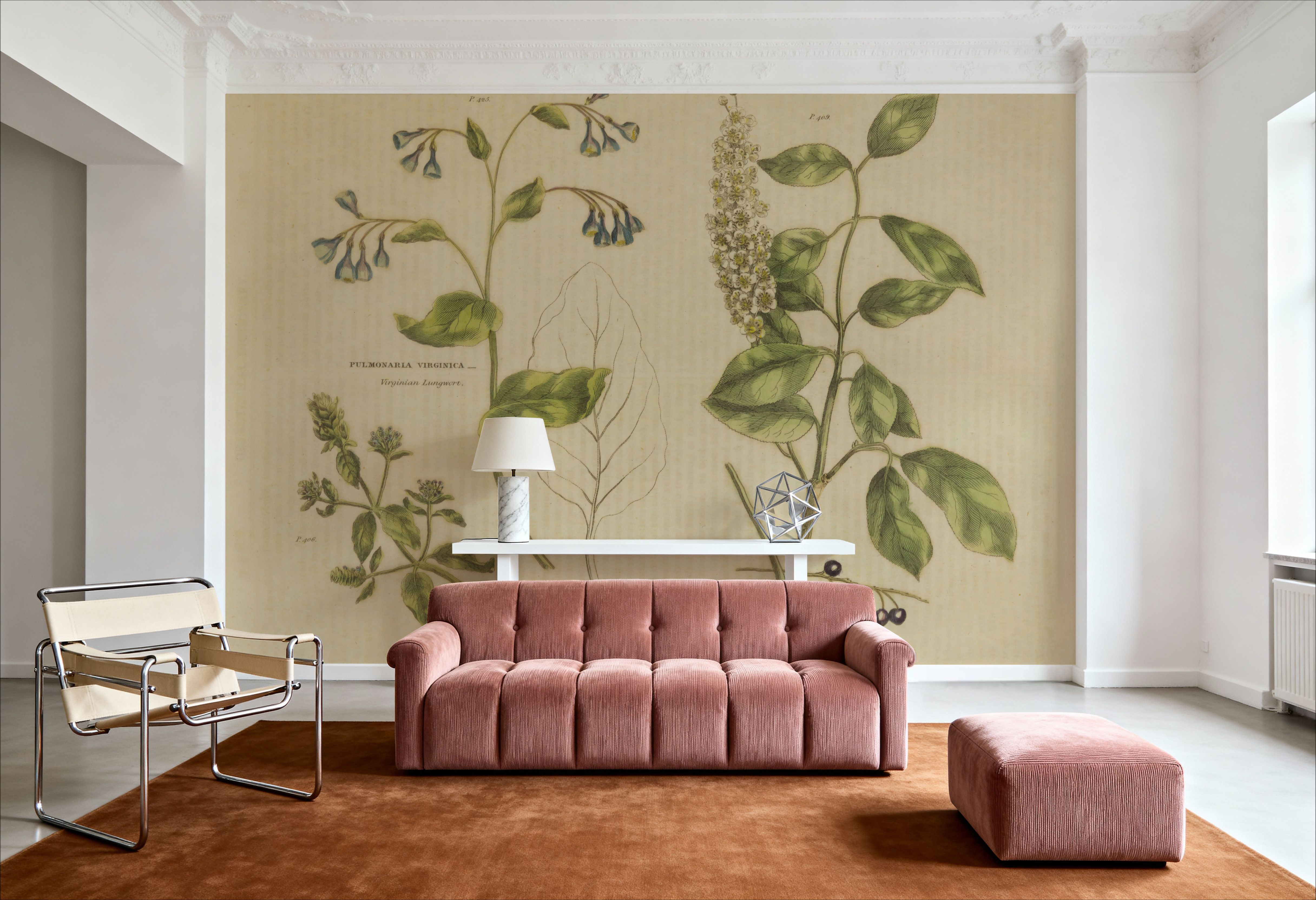 Herbal Botanical V, Wallpaper