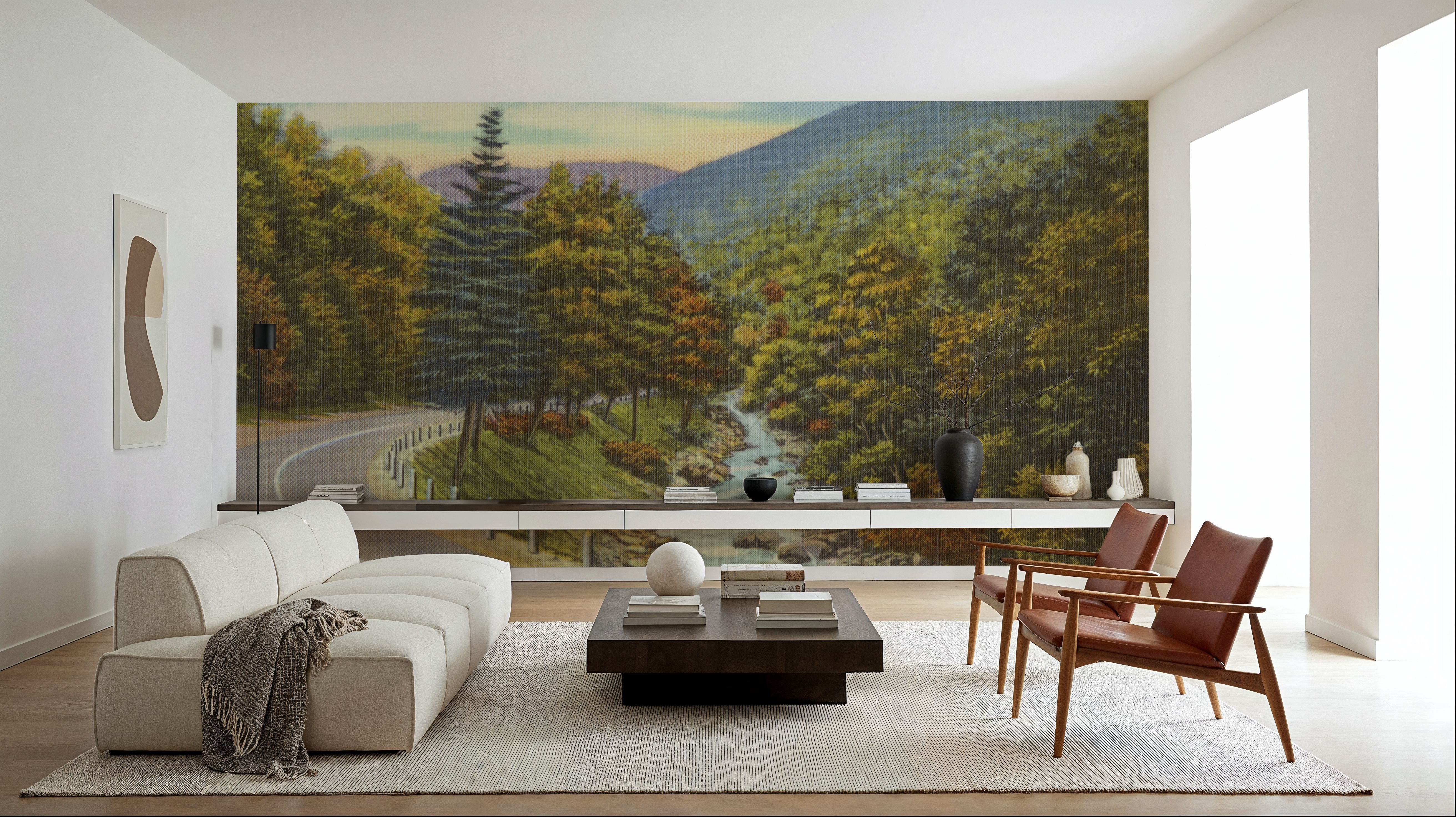 Along the Cold River - Screenprint Postcard