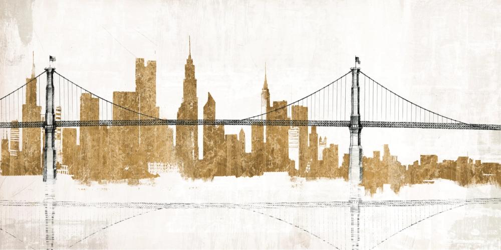 Bridge and Skyline Gold