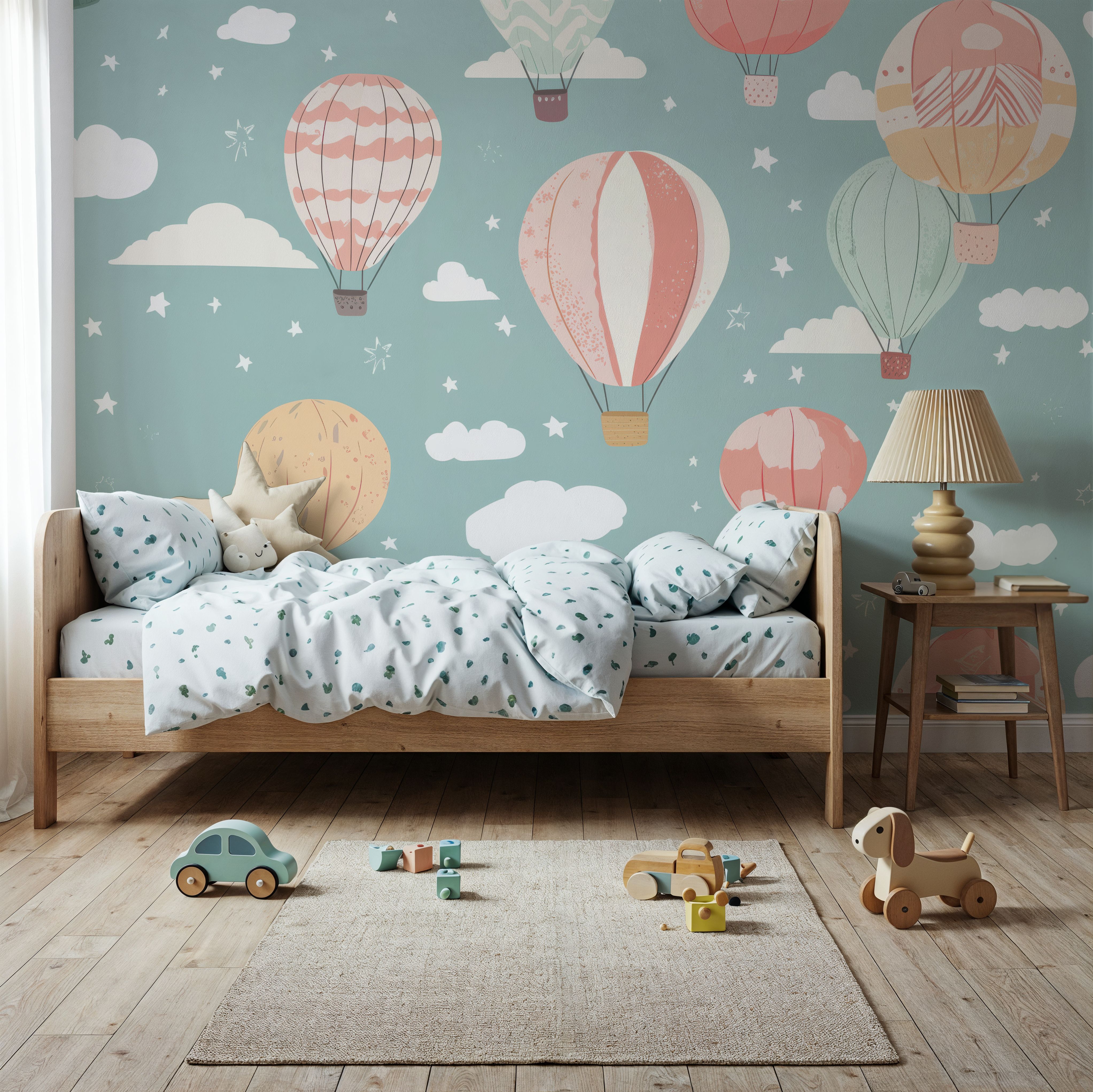 Hot Air Balloon Cloudy