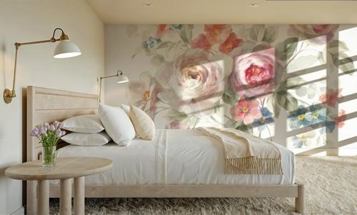 Cottage Garden on White