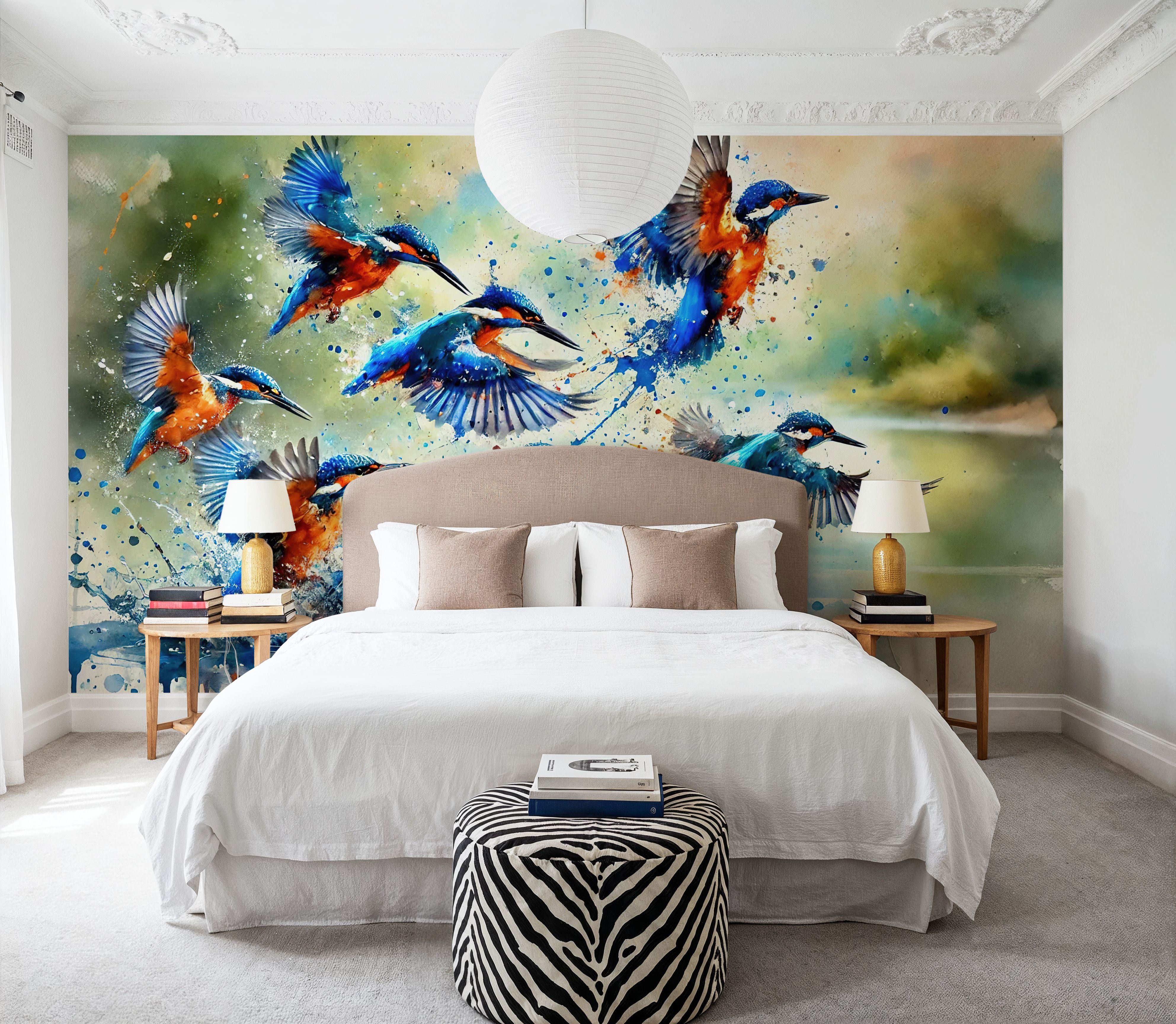 Aqua Flight of Kingfishers