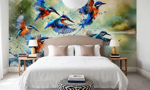 Aqua Flight of Kingfishers