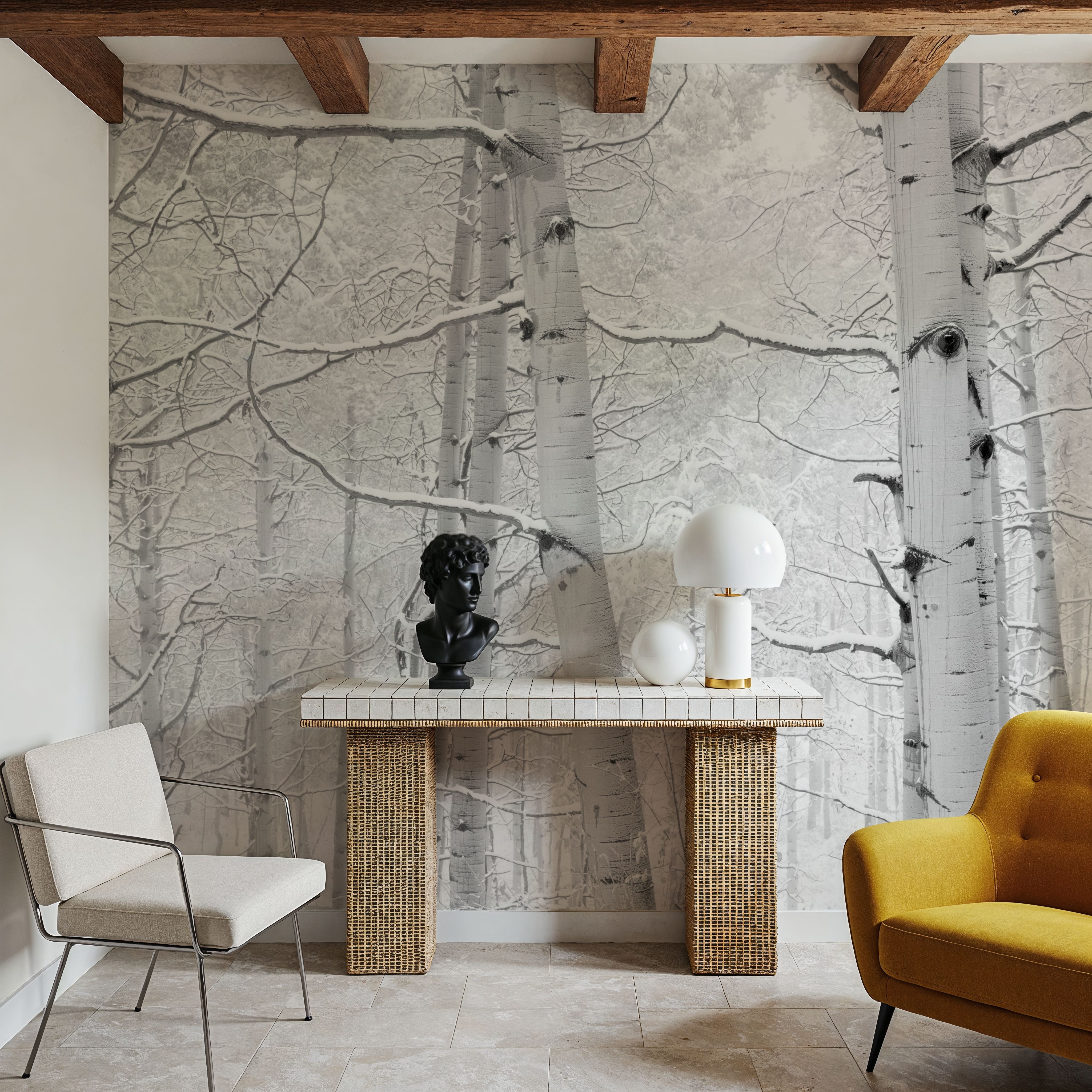 Winter Birch Serenity