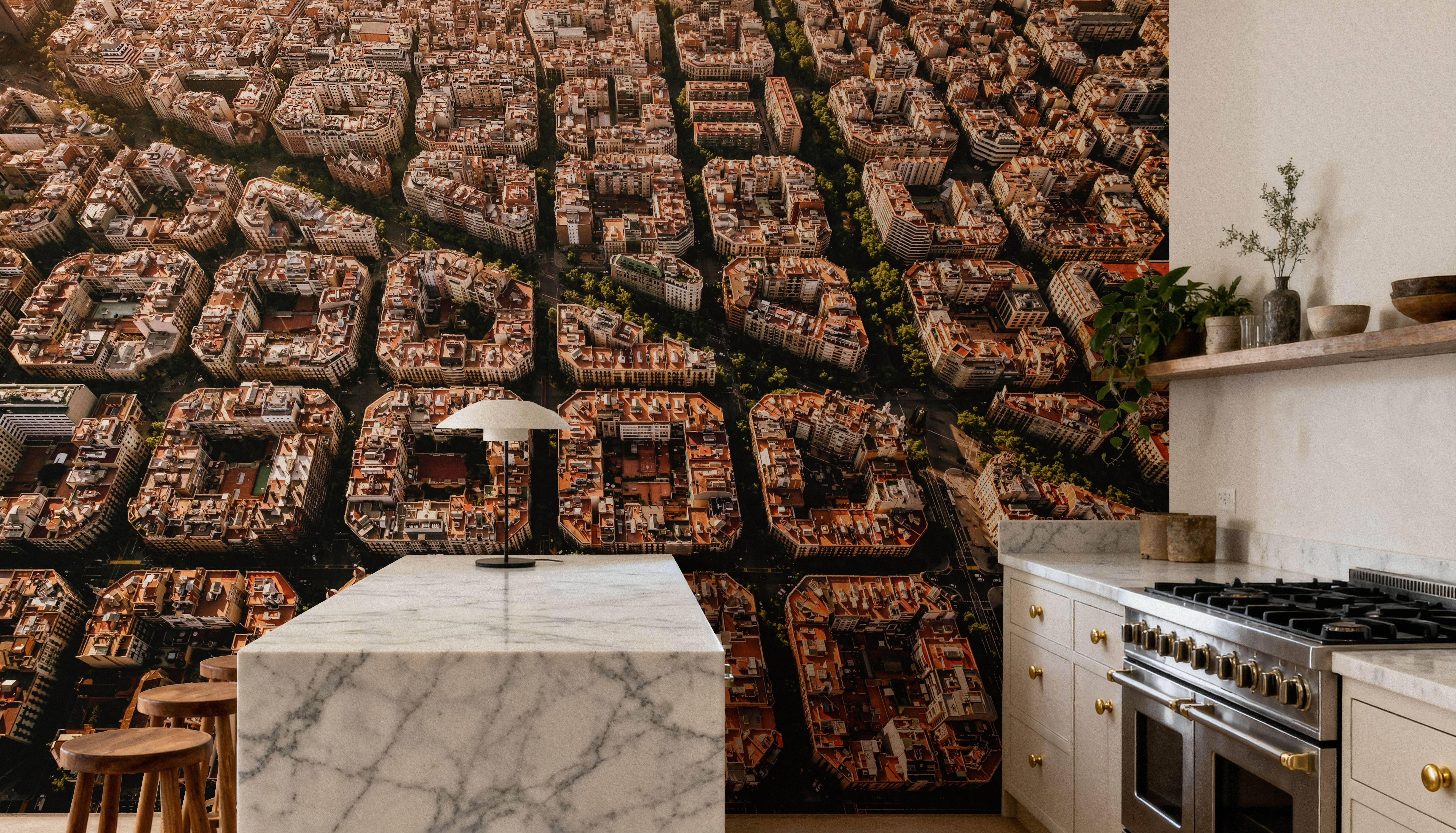 Barcelona Aerial, Wallpaper