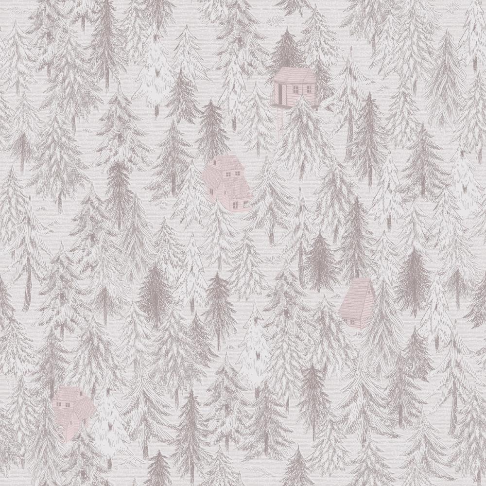 Forest Cabins, Blush Pink