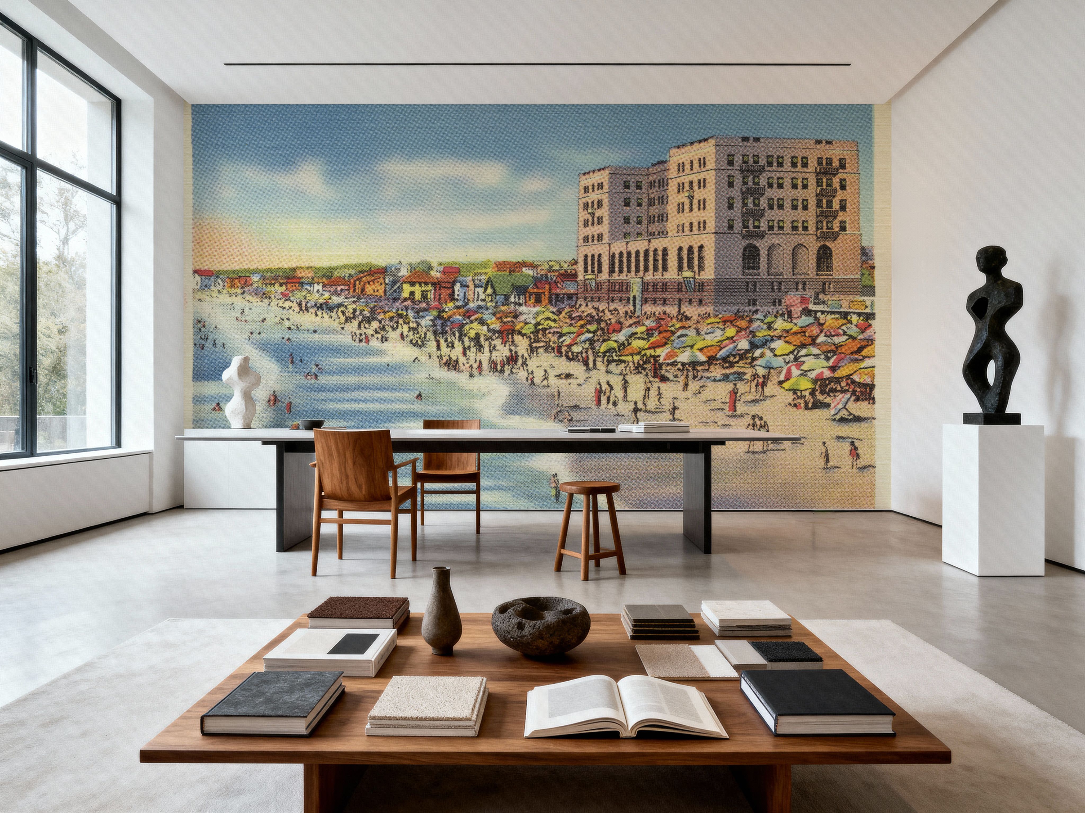 Greetings from Hermosa Biltmore Hotel - Screenprint Postcard