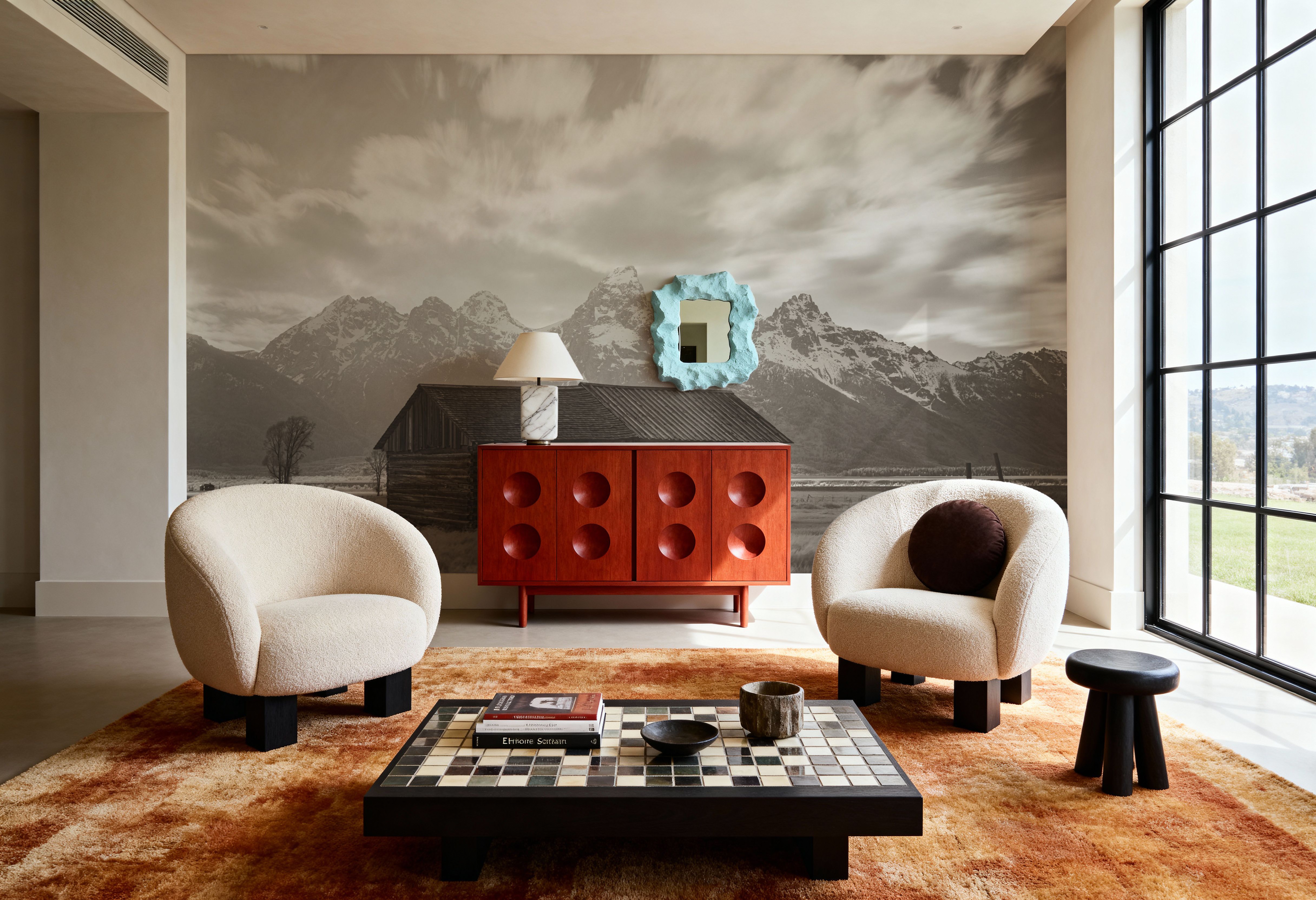 Grand Teton Settlers, Tapeten