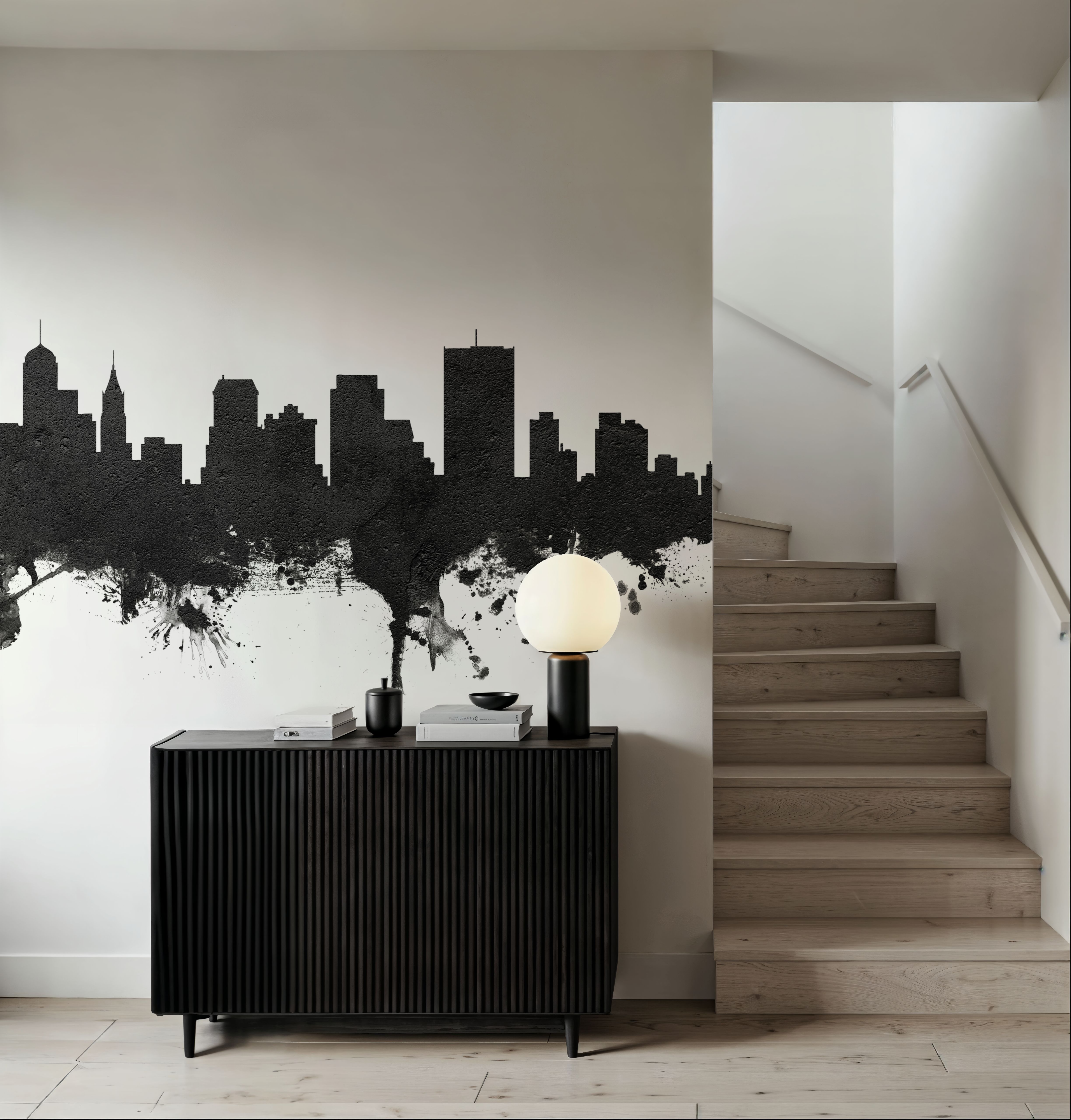 Memphis Tennessee Skyline Black & White