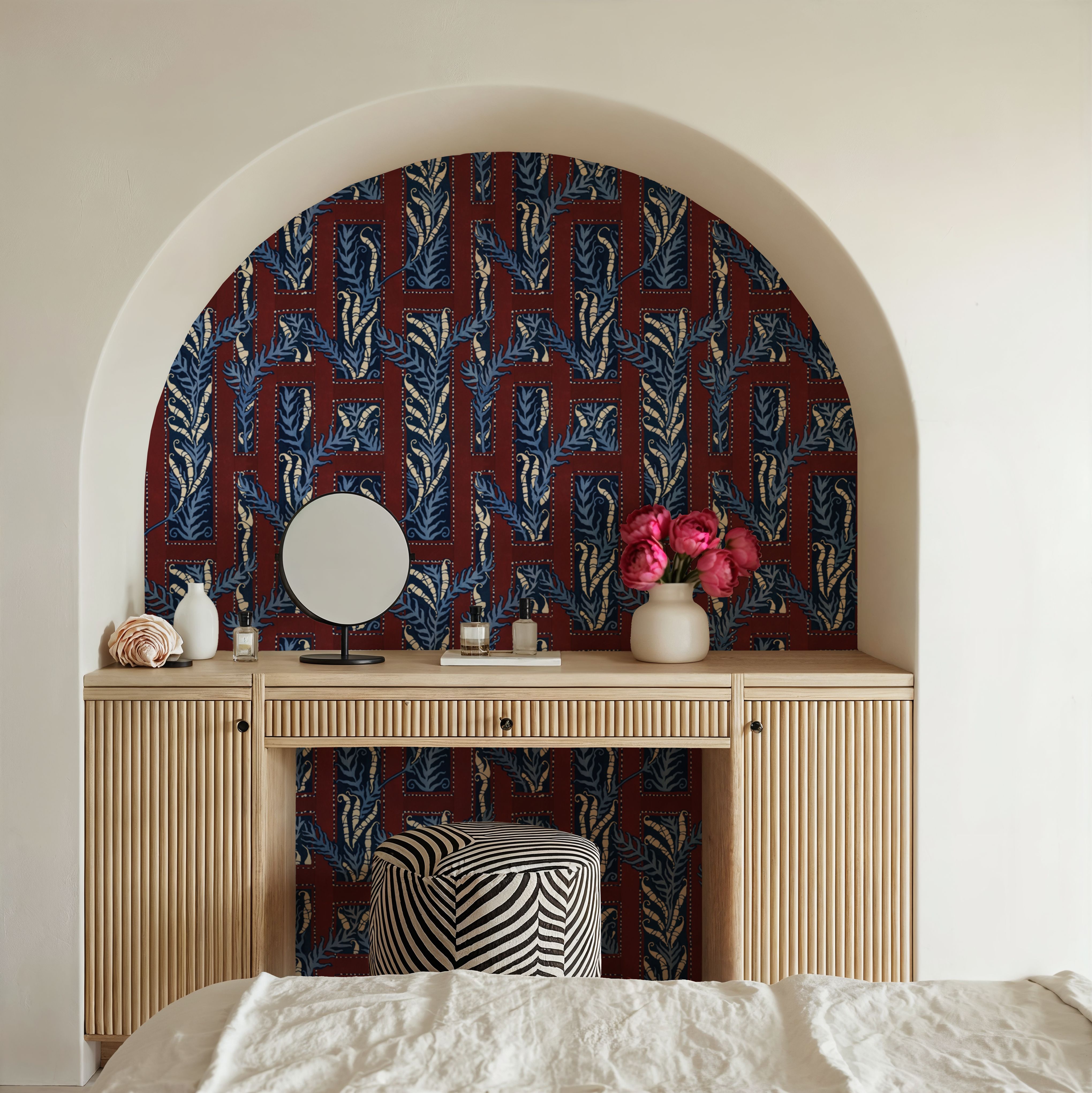 Samarkand Ferns, Brick Red