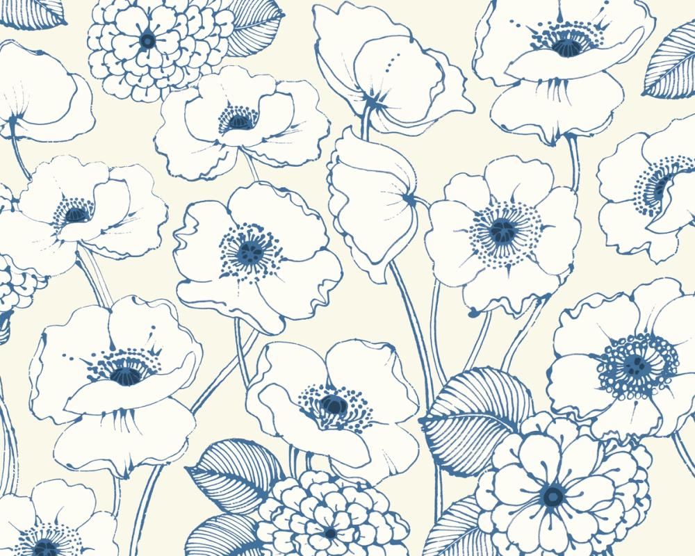 Pen and Ink Flowers I