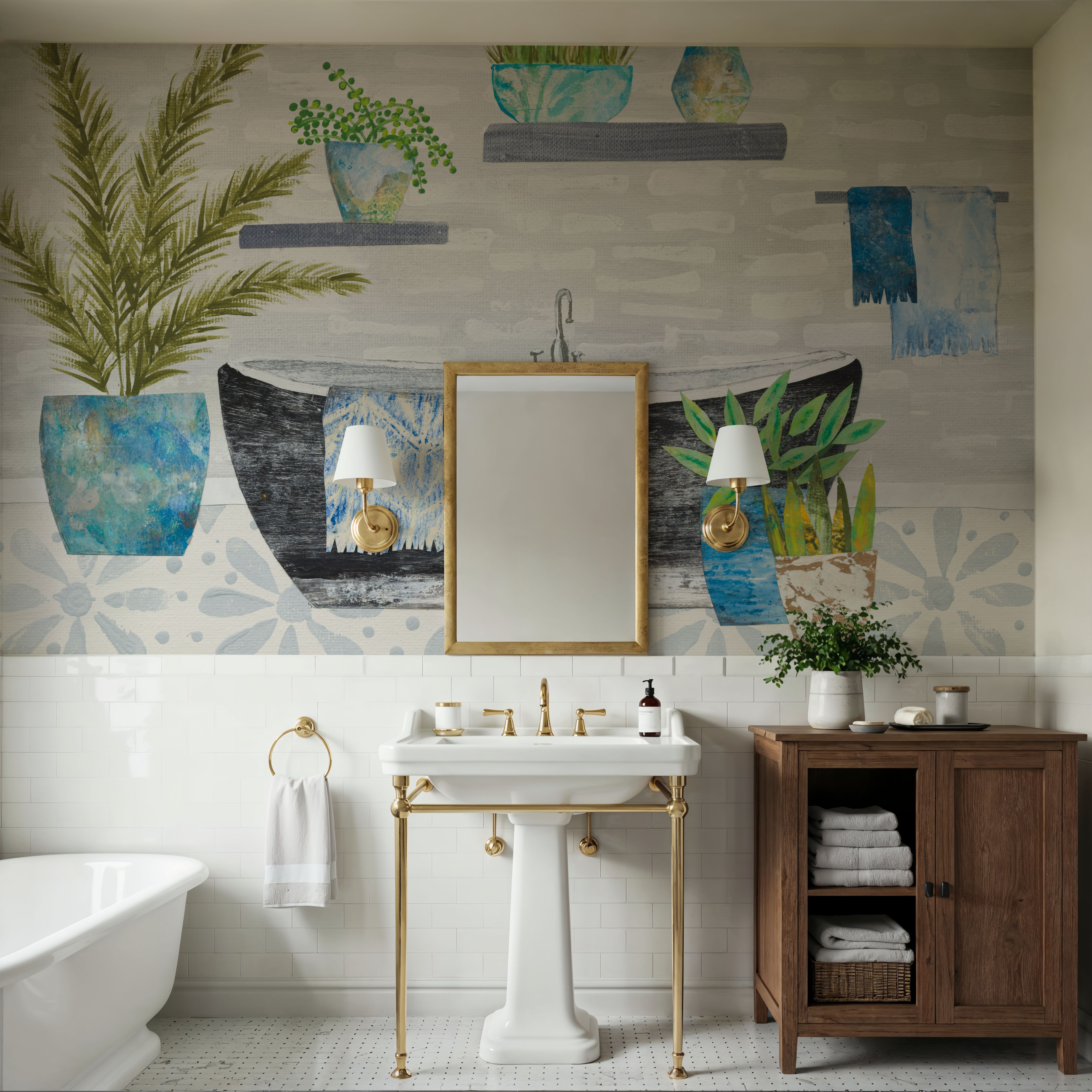 Botanical Bathroom I