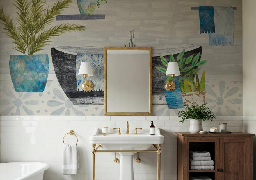 Botanical Bathroom I