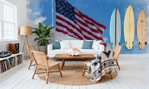 Stars and Stripes on Canvas
