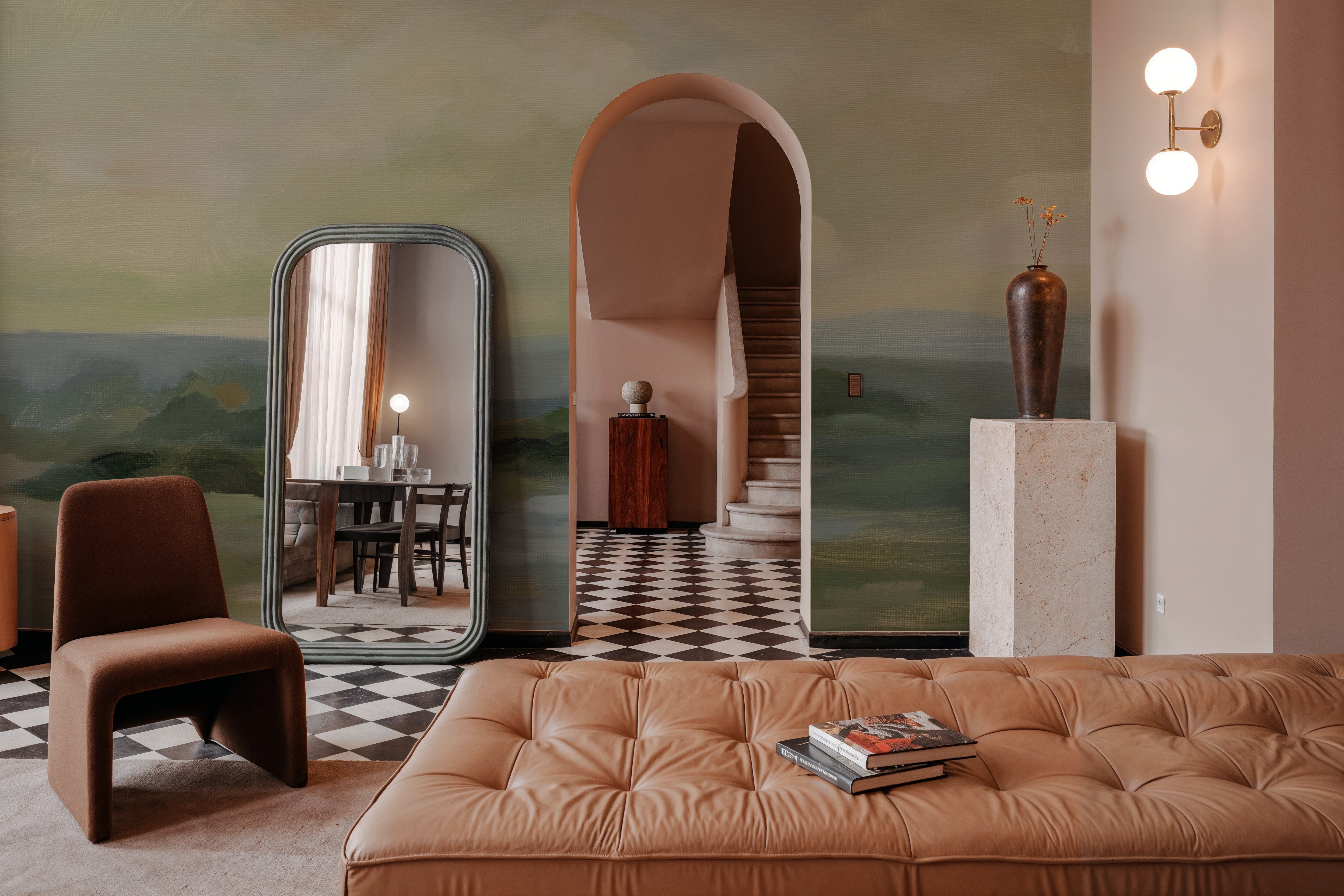 Muted Green Landscape