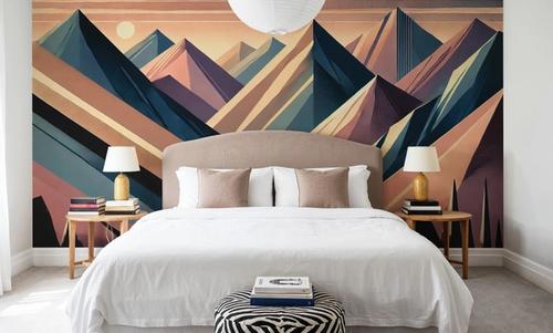 Serenity Mountain Vista in Art Deco