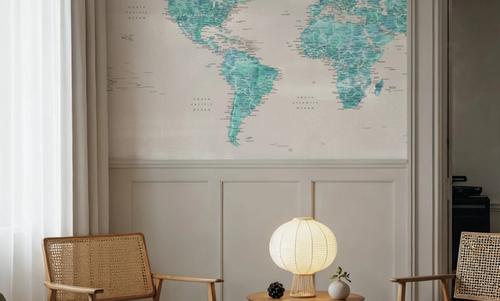 World Map Cities - Harriet