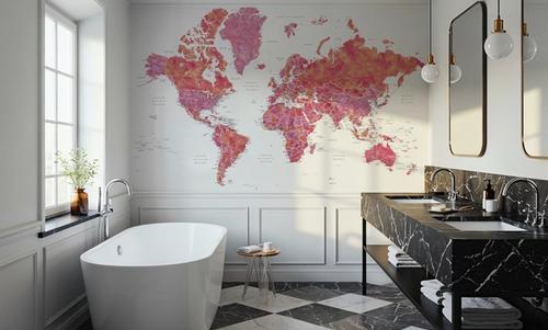 World Map Cities - Tatiana