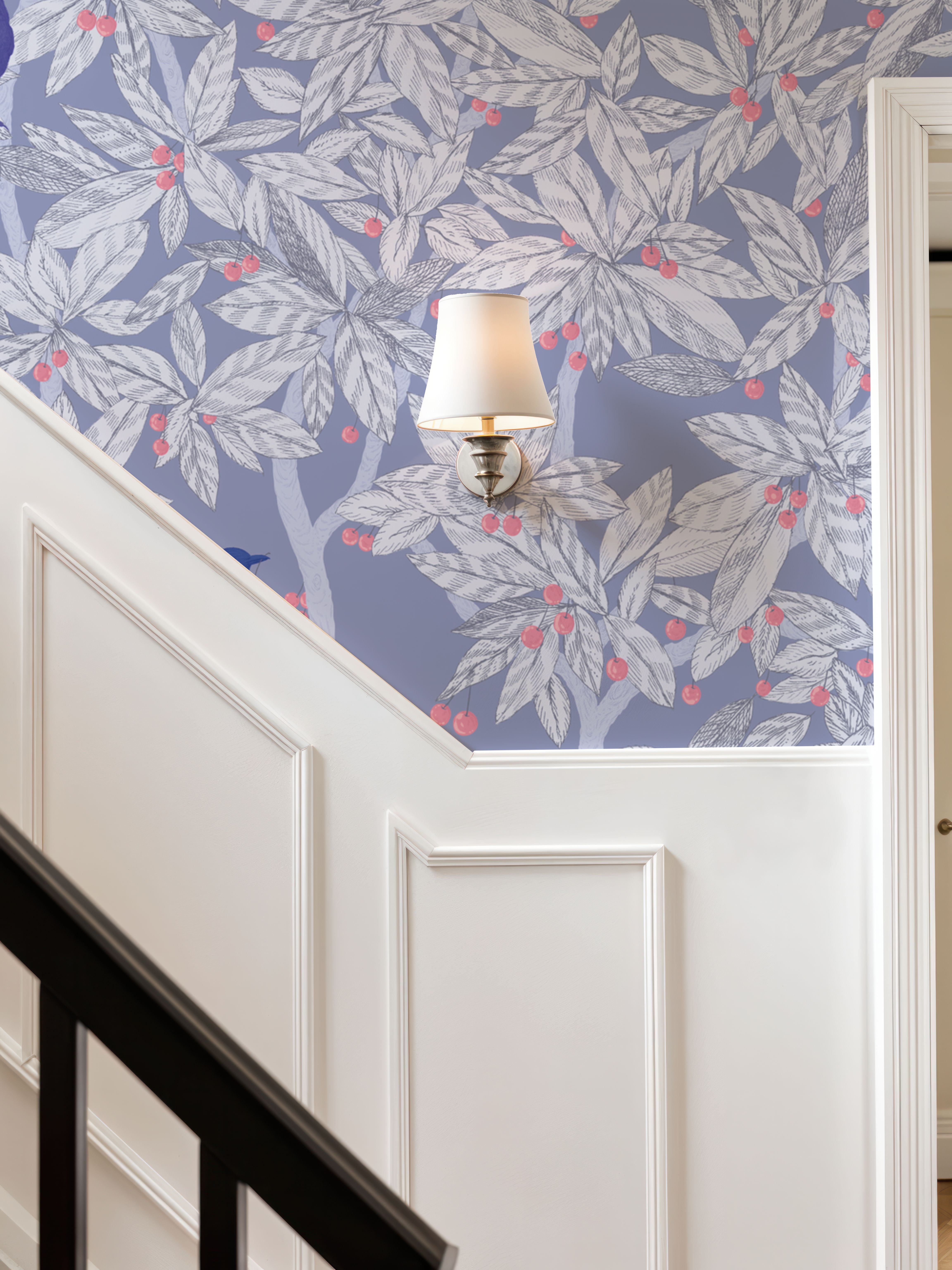 Cherry Tree Birds, Periwinkle