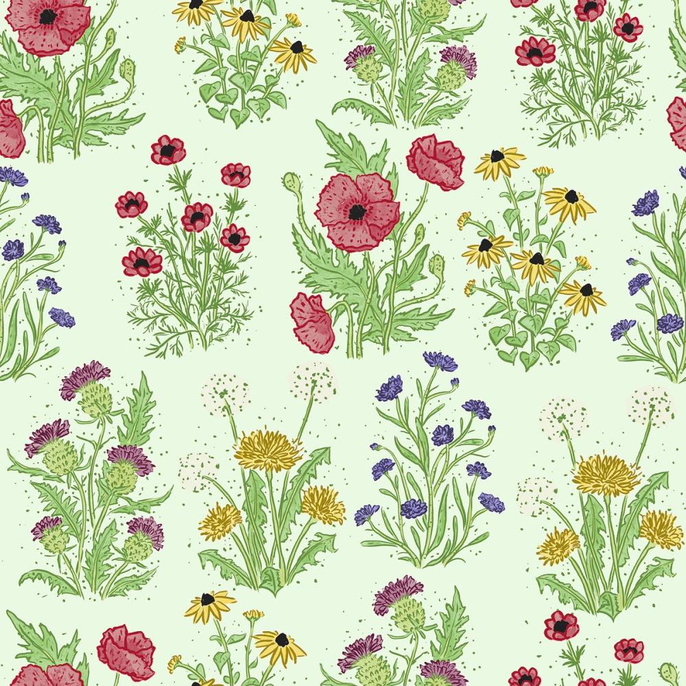 Wildflower Garden, Light Green