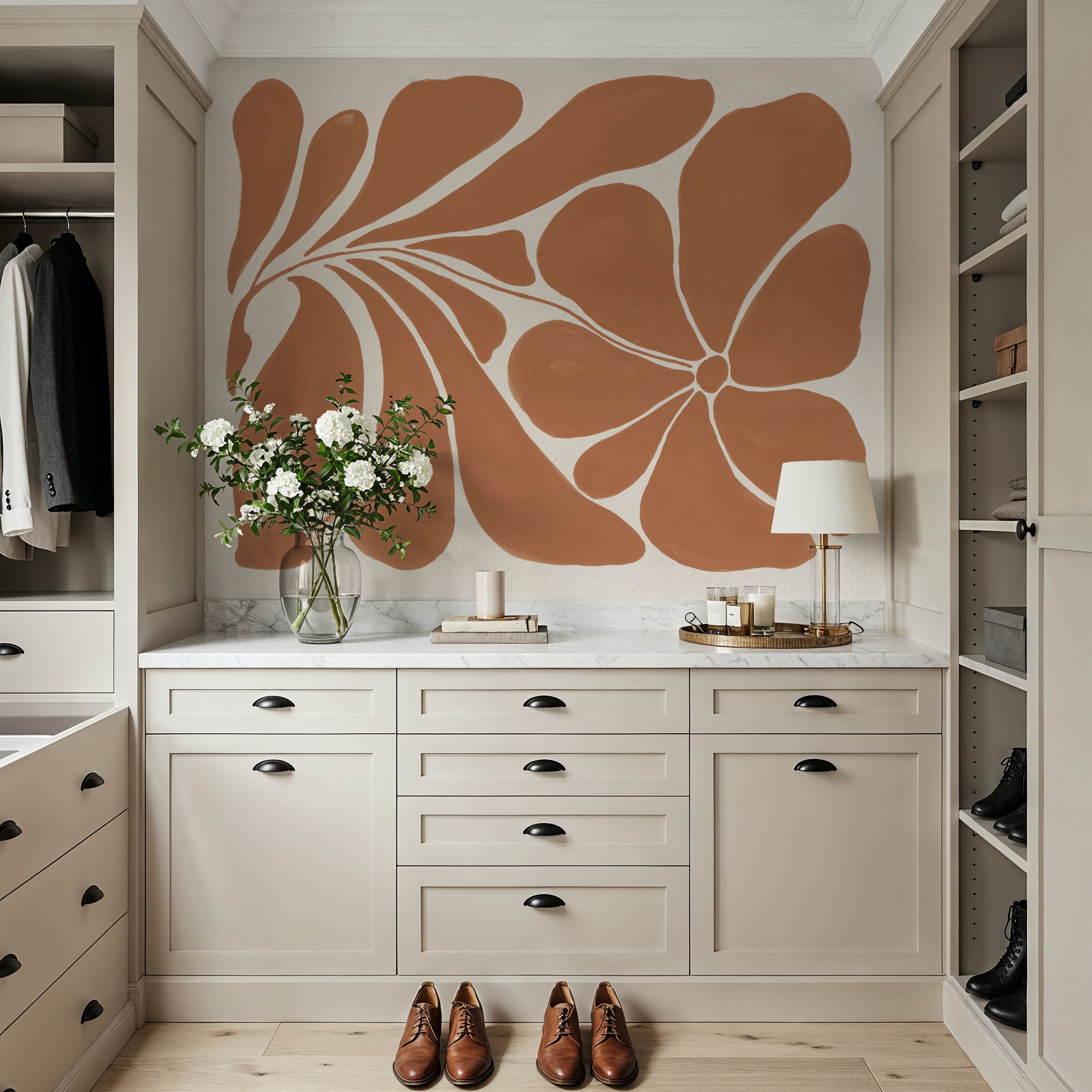 Blooming Joy I Terracotta