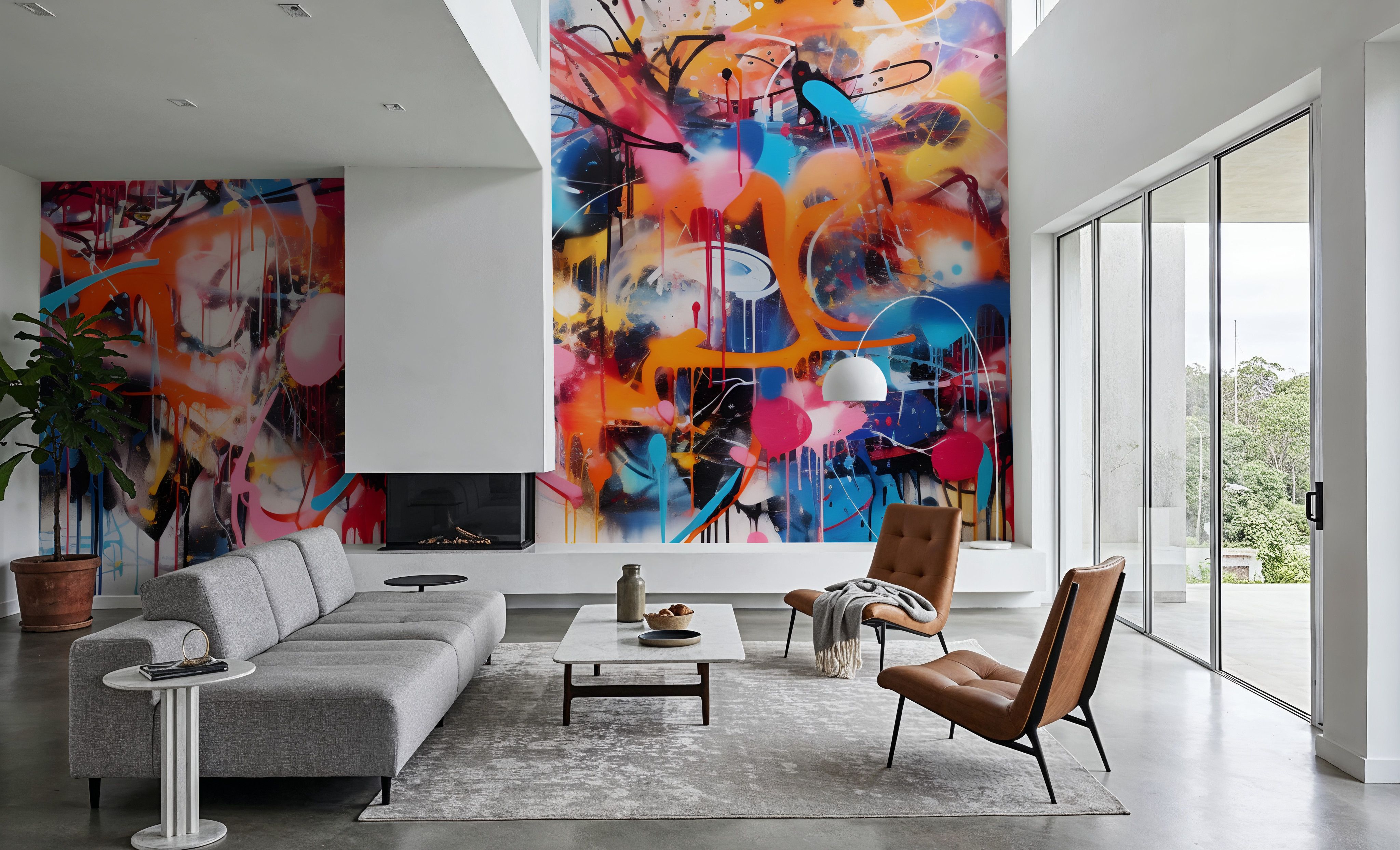 Graffiti Explosion, Carte da parati