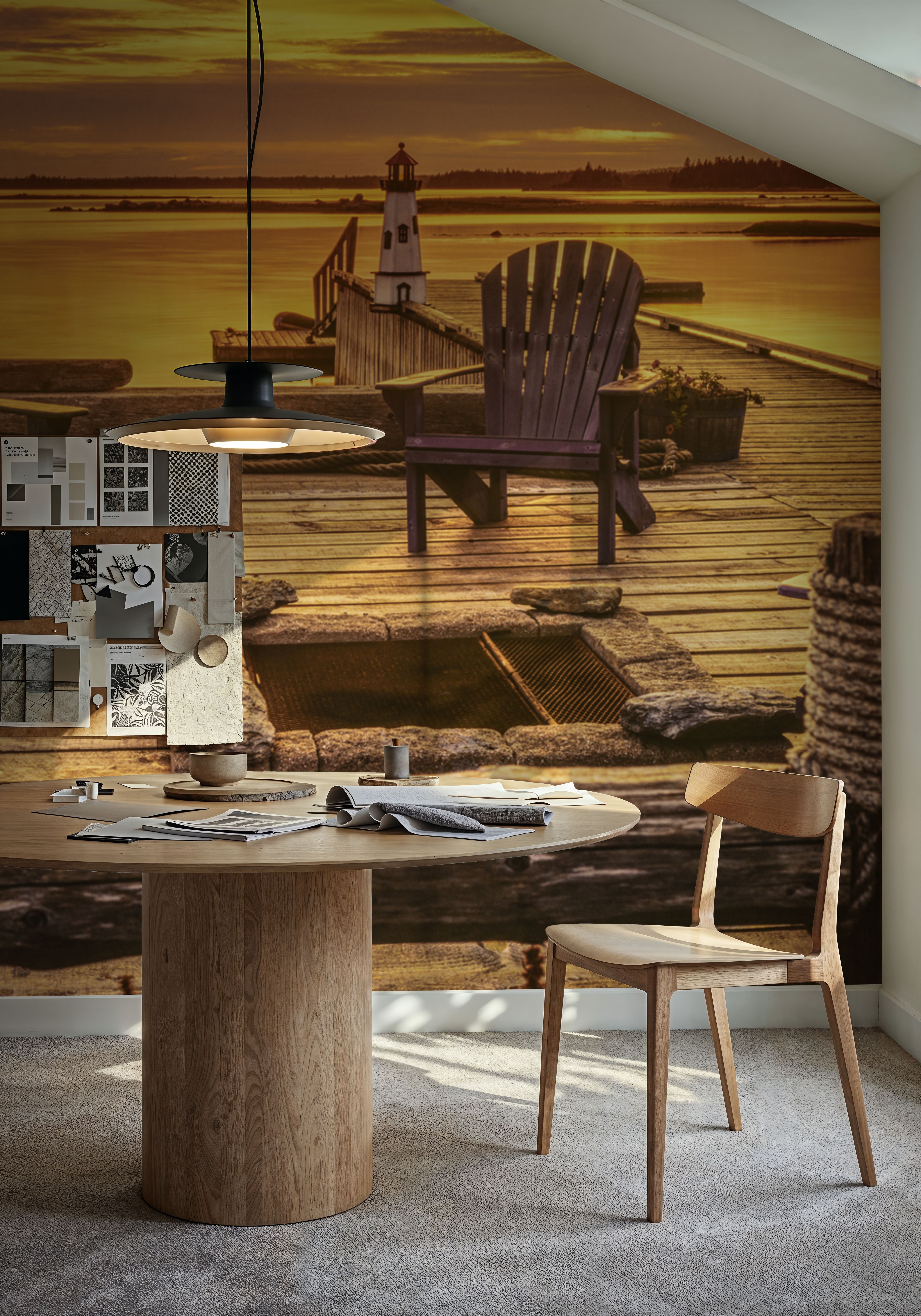 Wooden Pier at Sunset