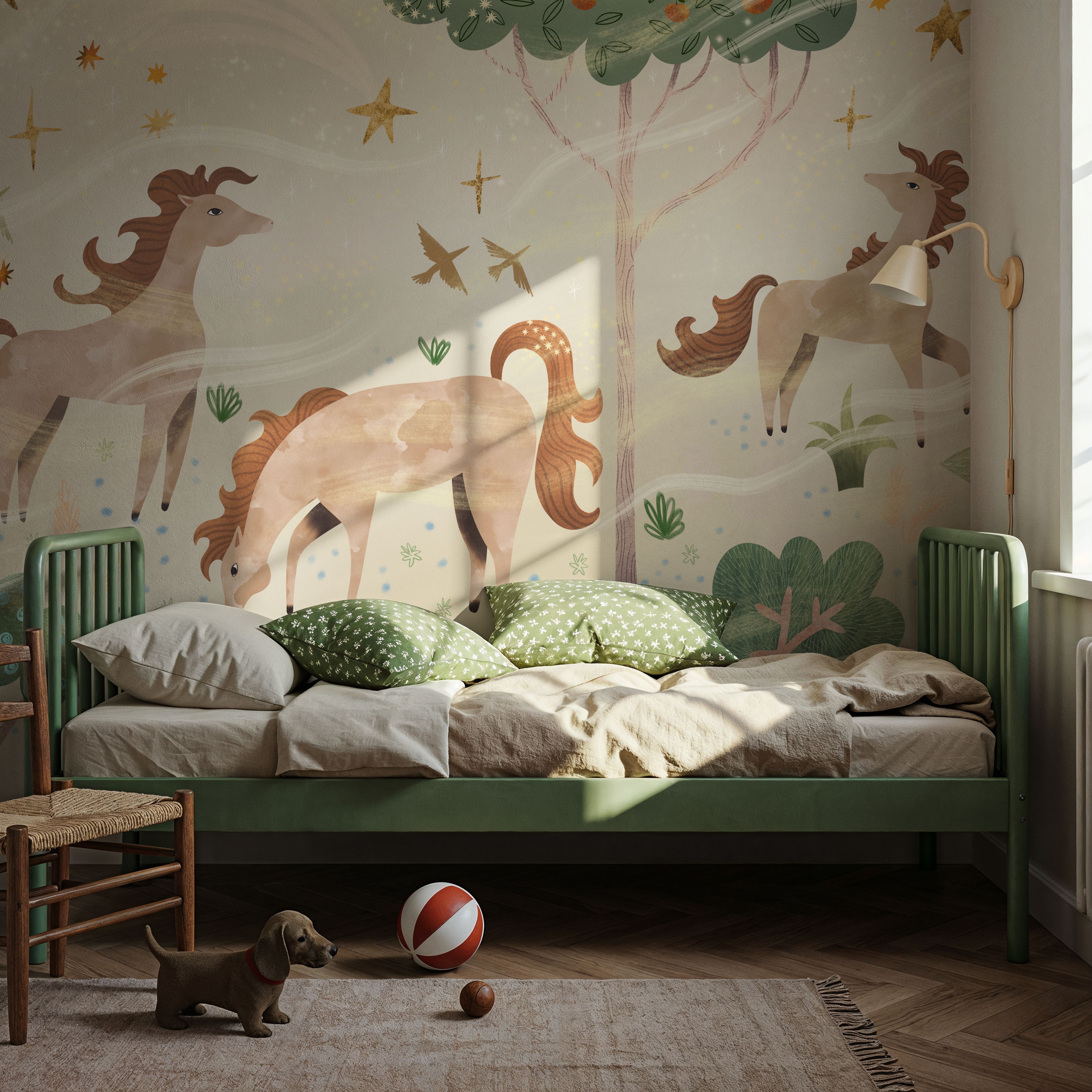 Enchanted Horses, Ecru