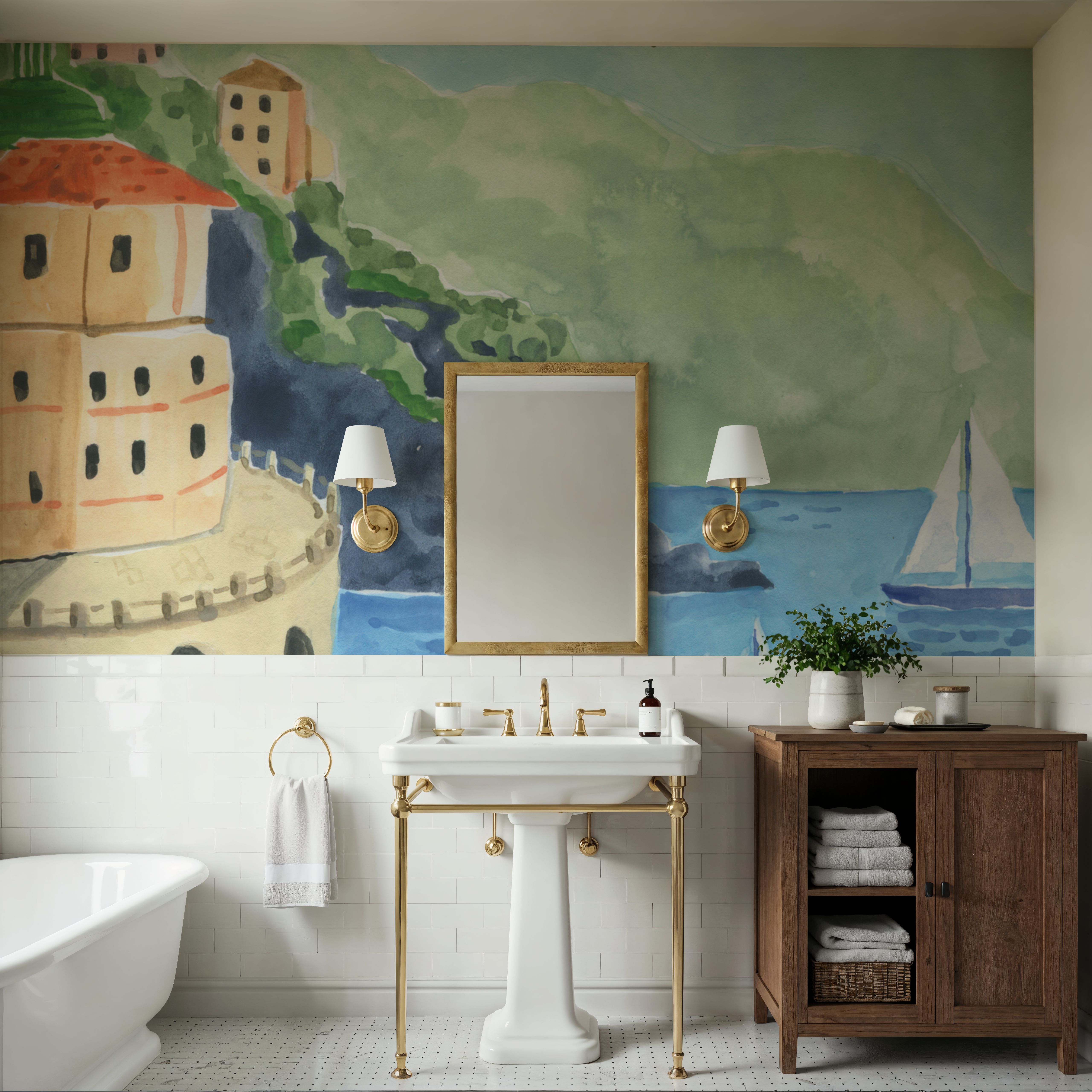 Mediterranean View II Panel