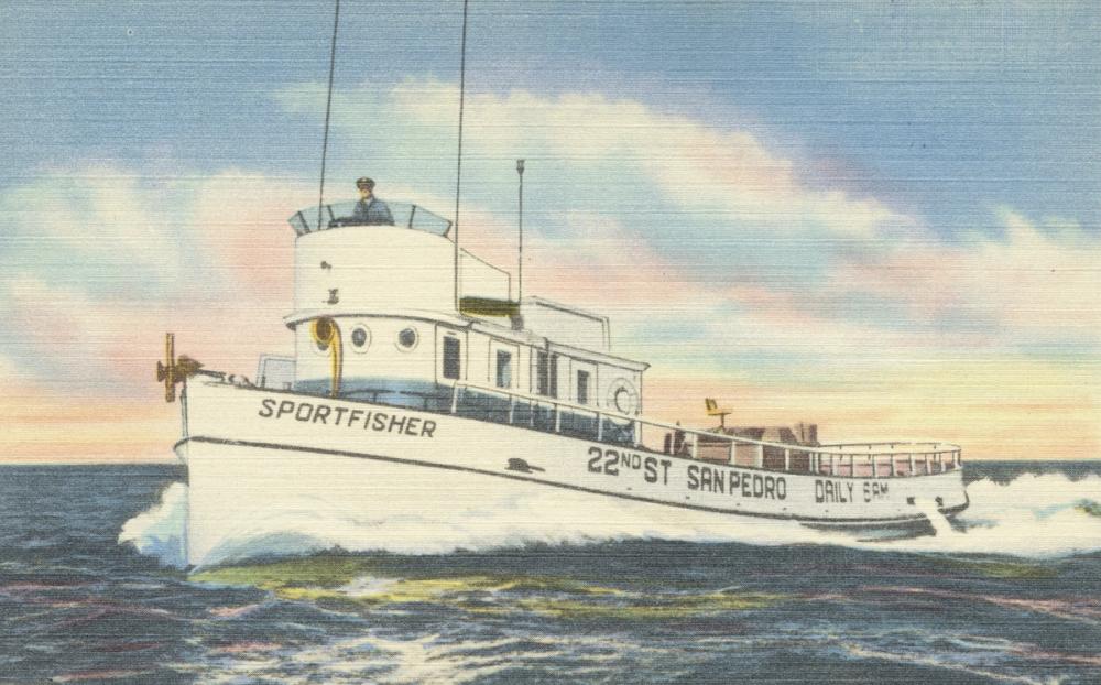 Greetings from Sportfisher - Screenprint Postcard