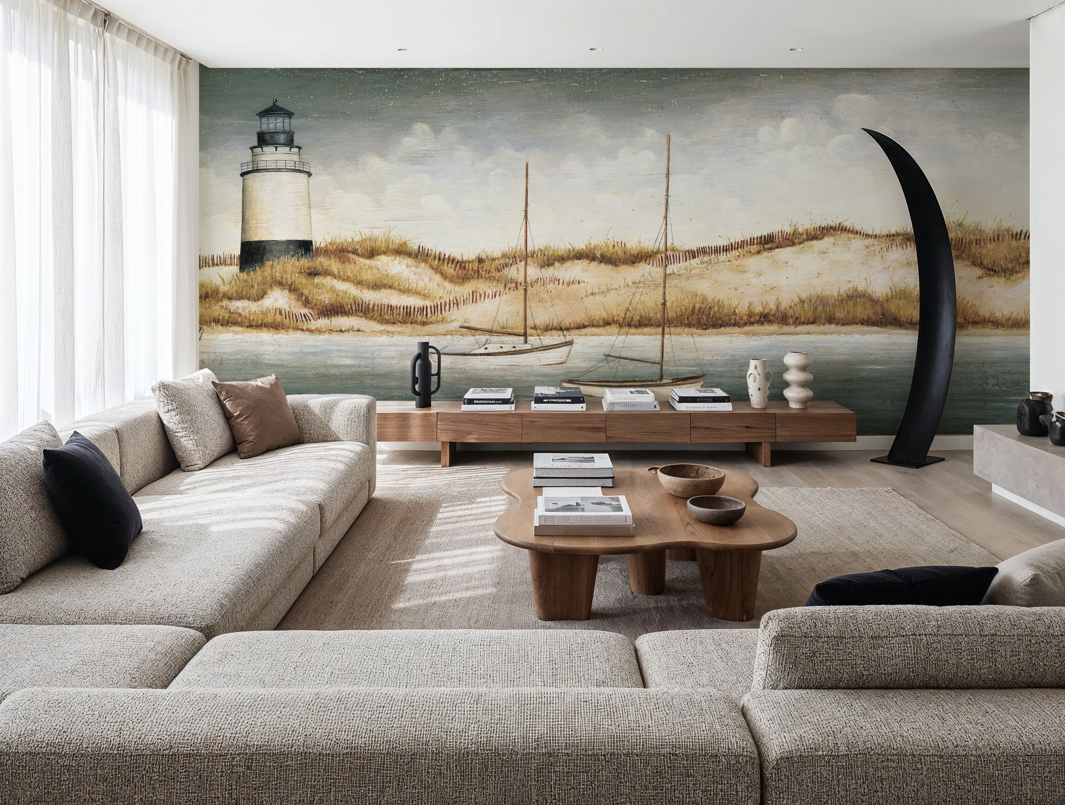 Sailboats off the Coast