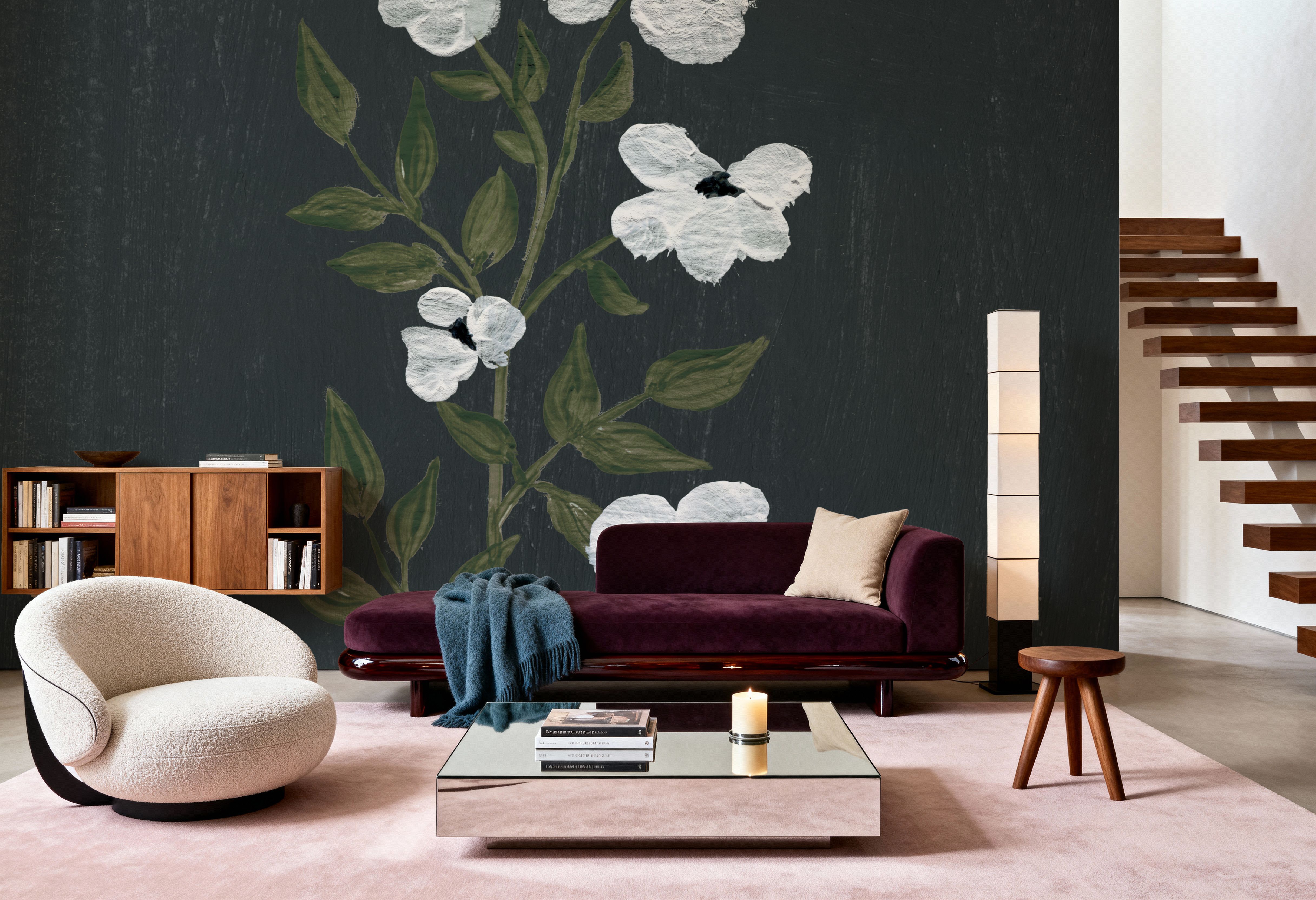 Pretty Little Flower III Black