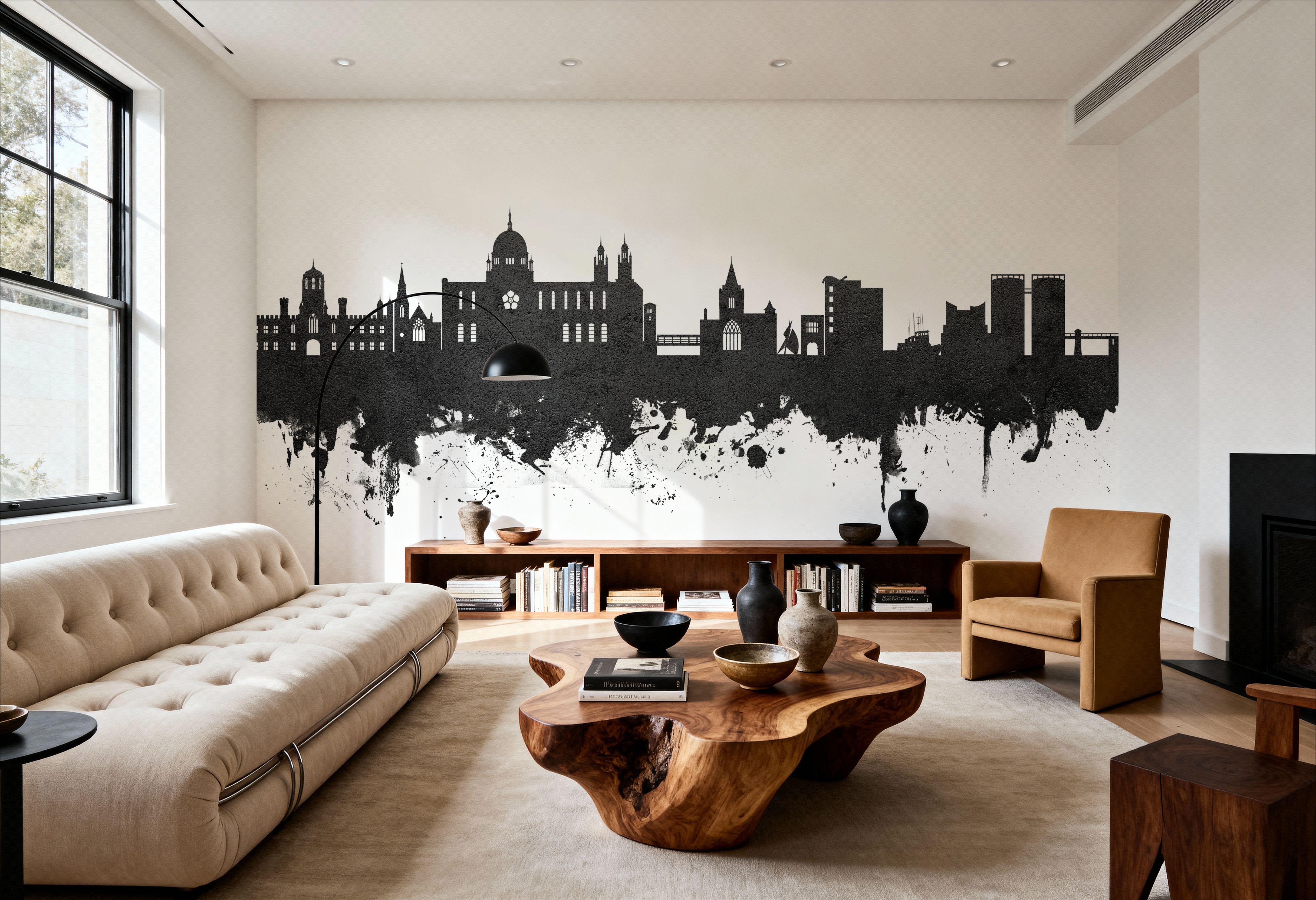 Galway Ireland Skyline Black & White