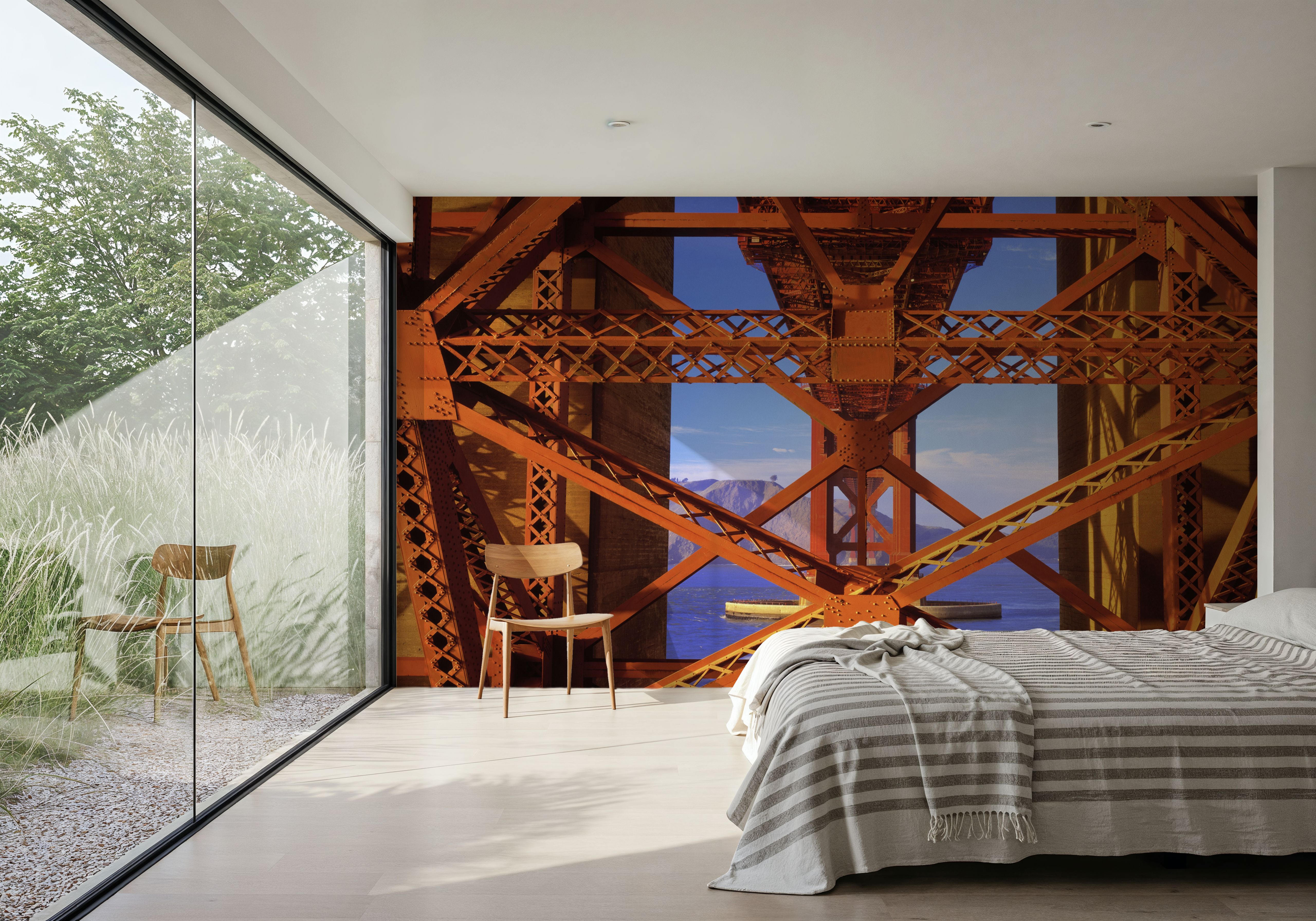 Industrial Bridge Geometry, Tapeten