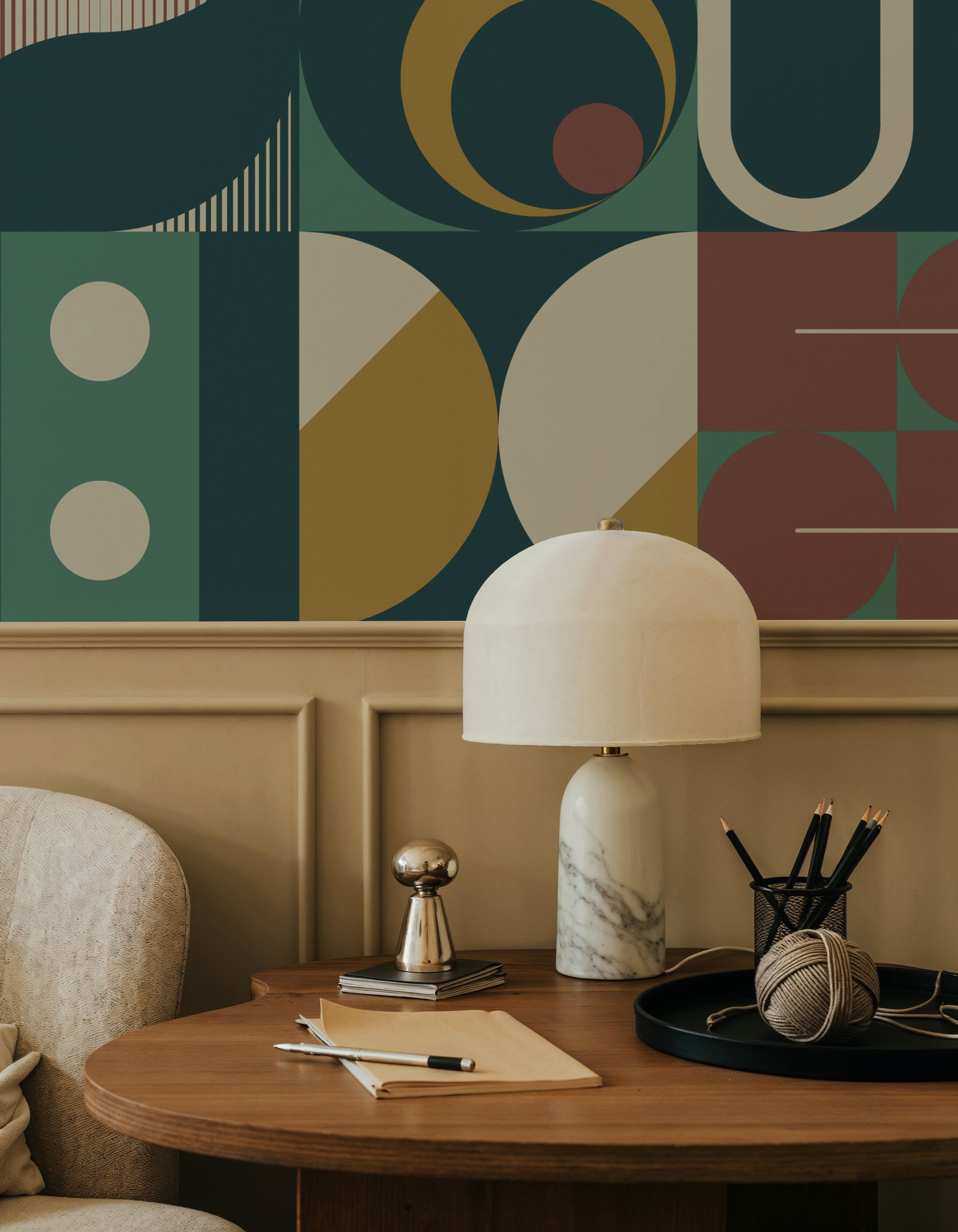 Bauhaus Geometric, Green