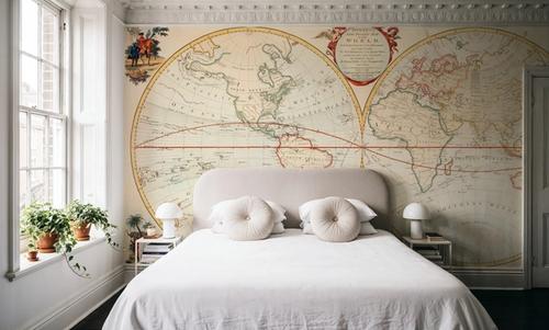 19th Century Map Of The World