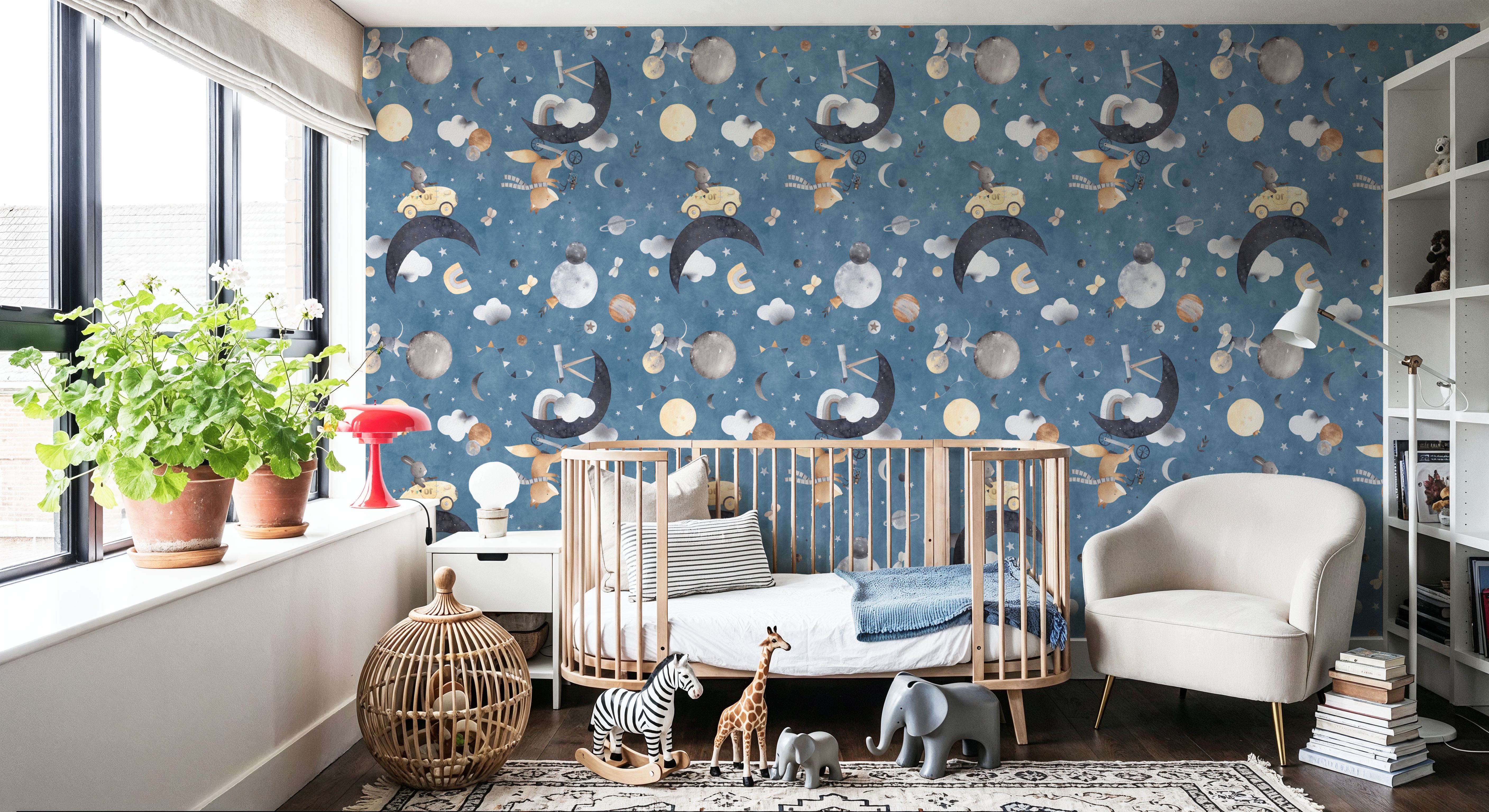 To the Moon, Denim Blue