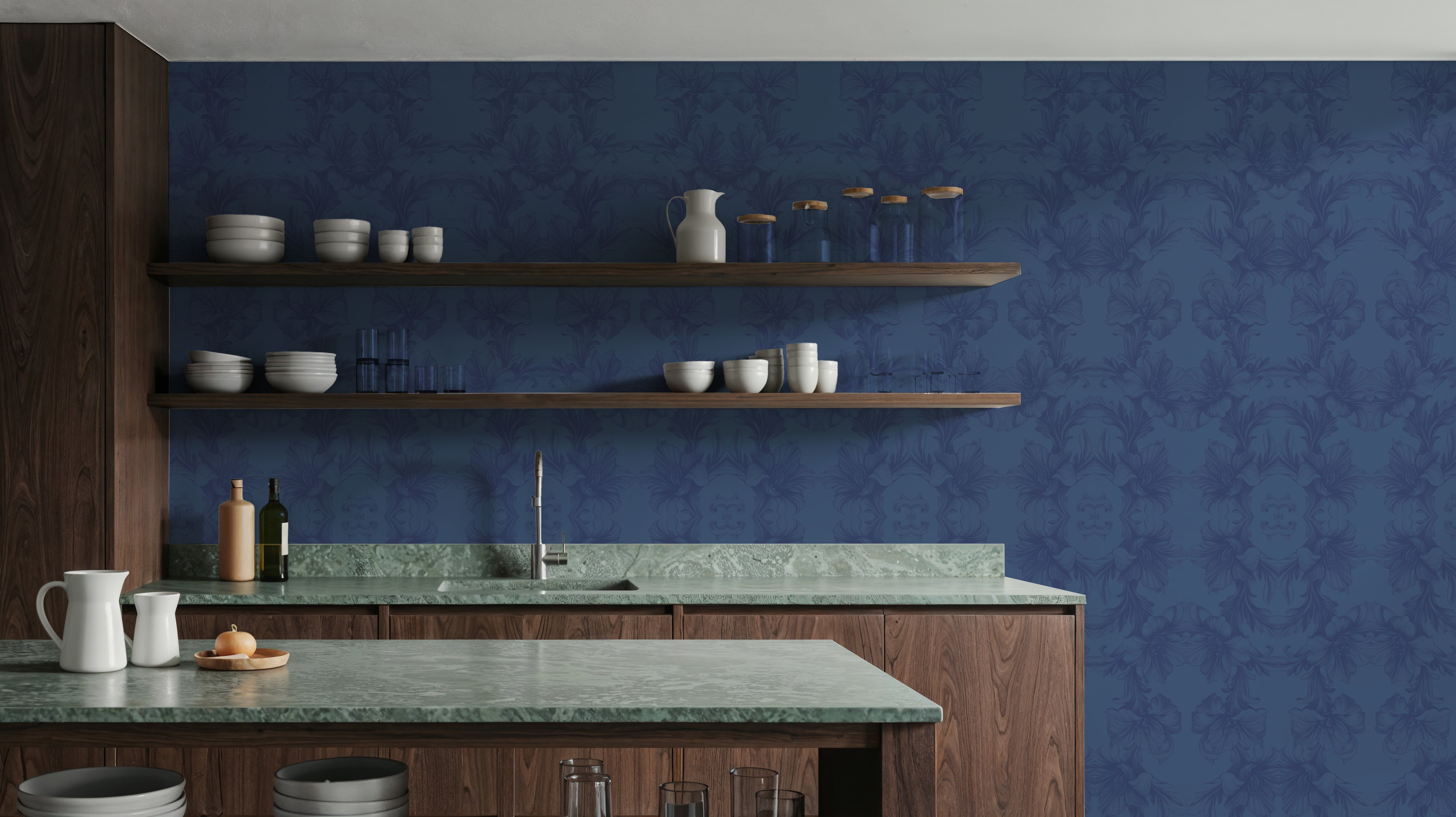 Flower Bridges Small Blue